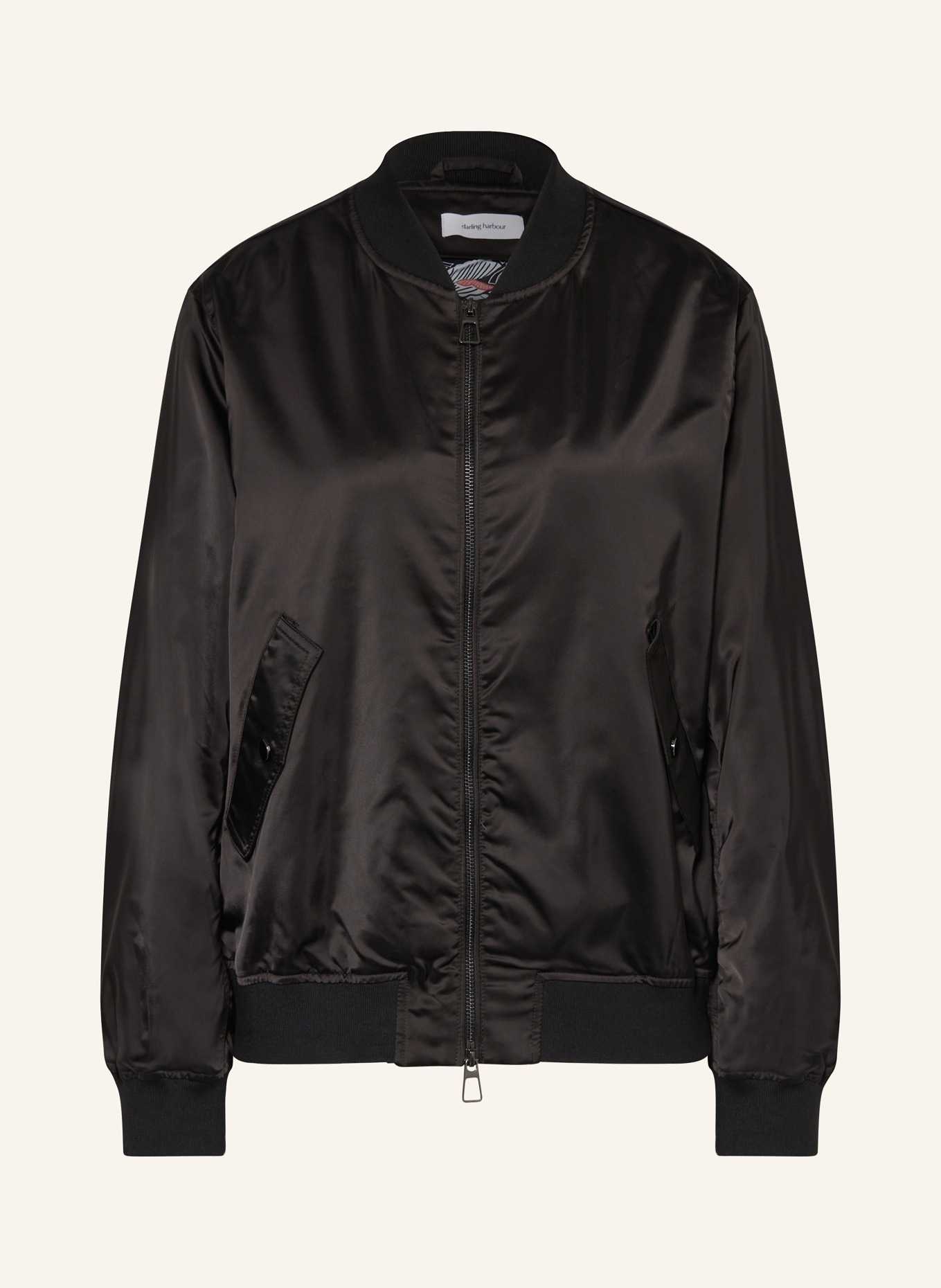 darling harbour Bomber jacket, Color: BLACK (Image 1)
