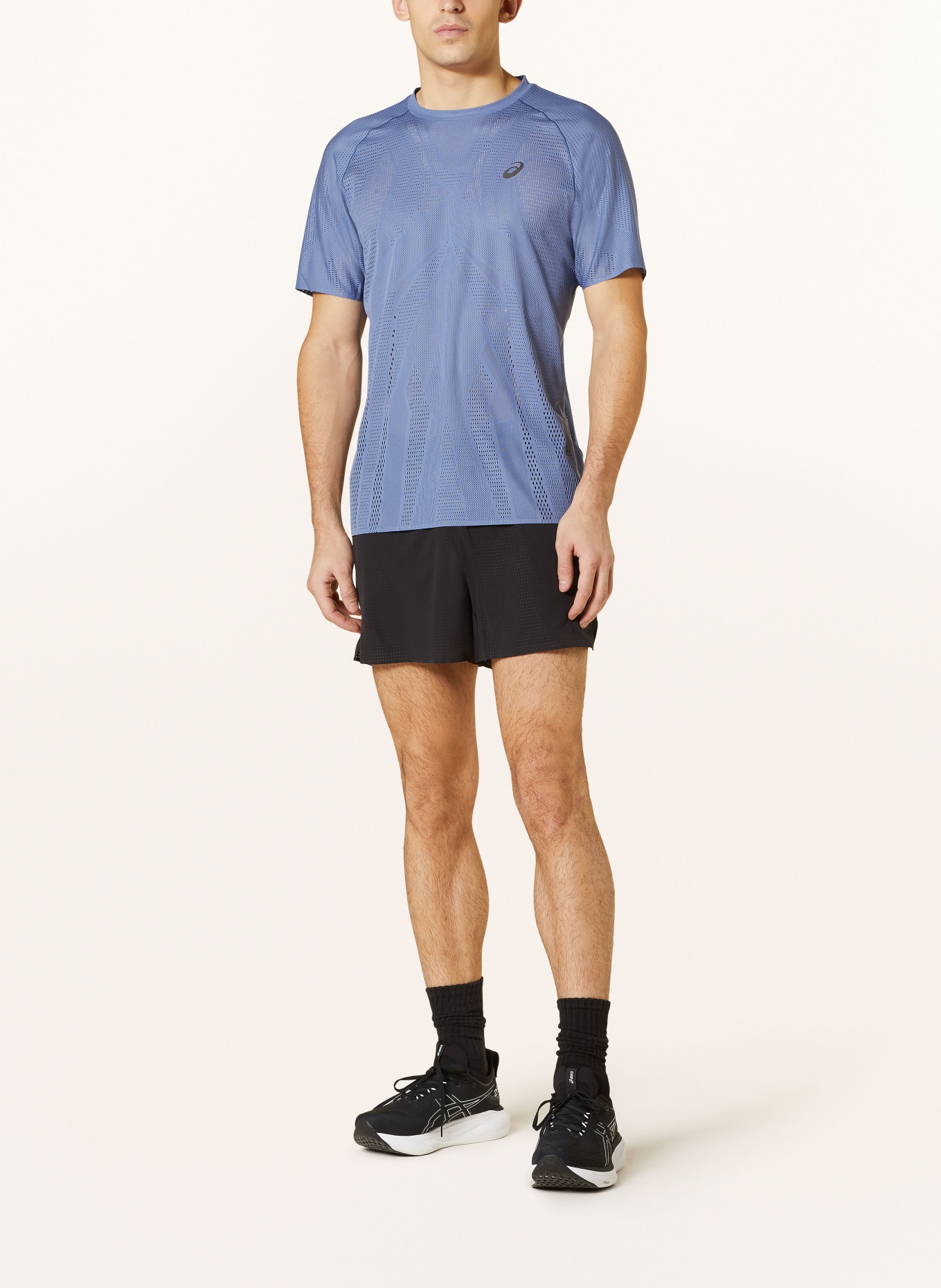 ASICS Running shirt METARUN in blue gray