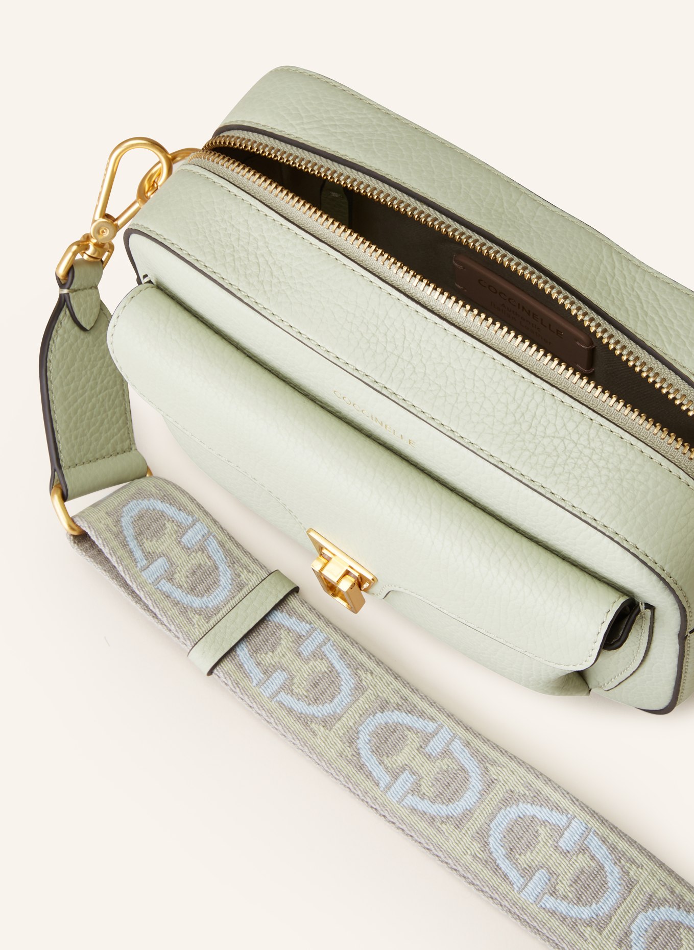 COCCINELLE Crossbody bag, Color: LIGHT GREEN (Image 3)