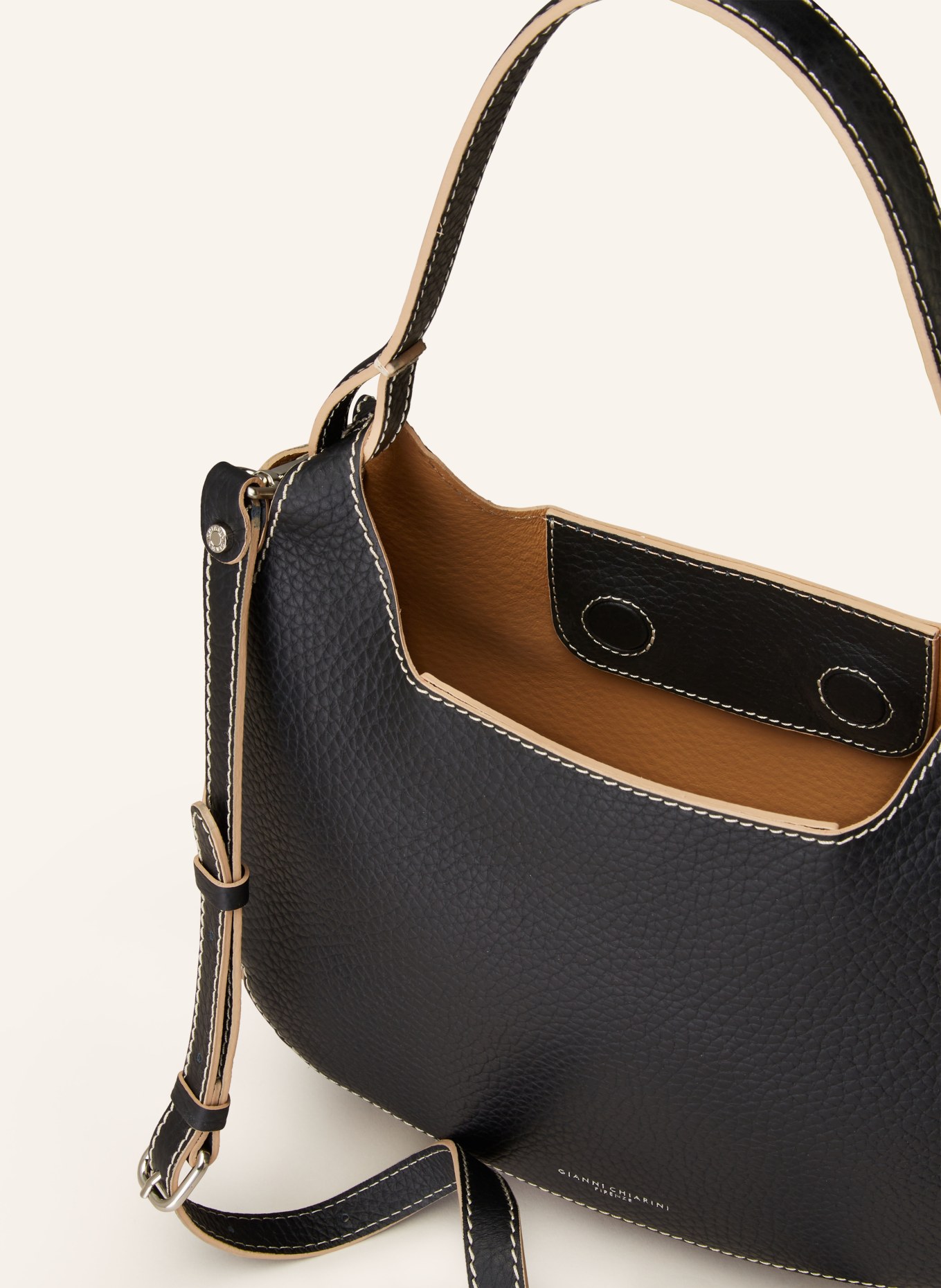 GIANNI CHIARINI Hobo bag CLOE, Color: BLACK (Image 3)