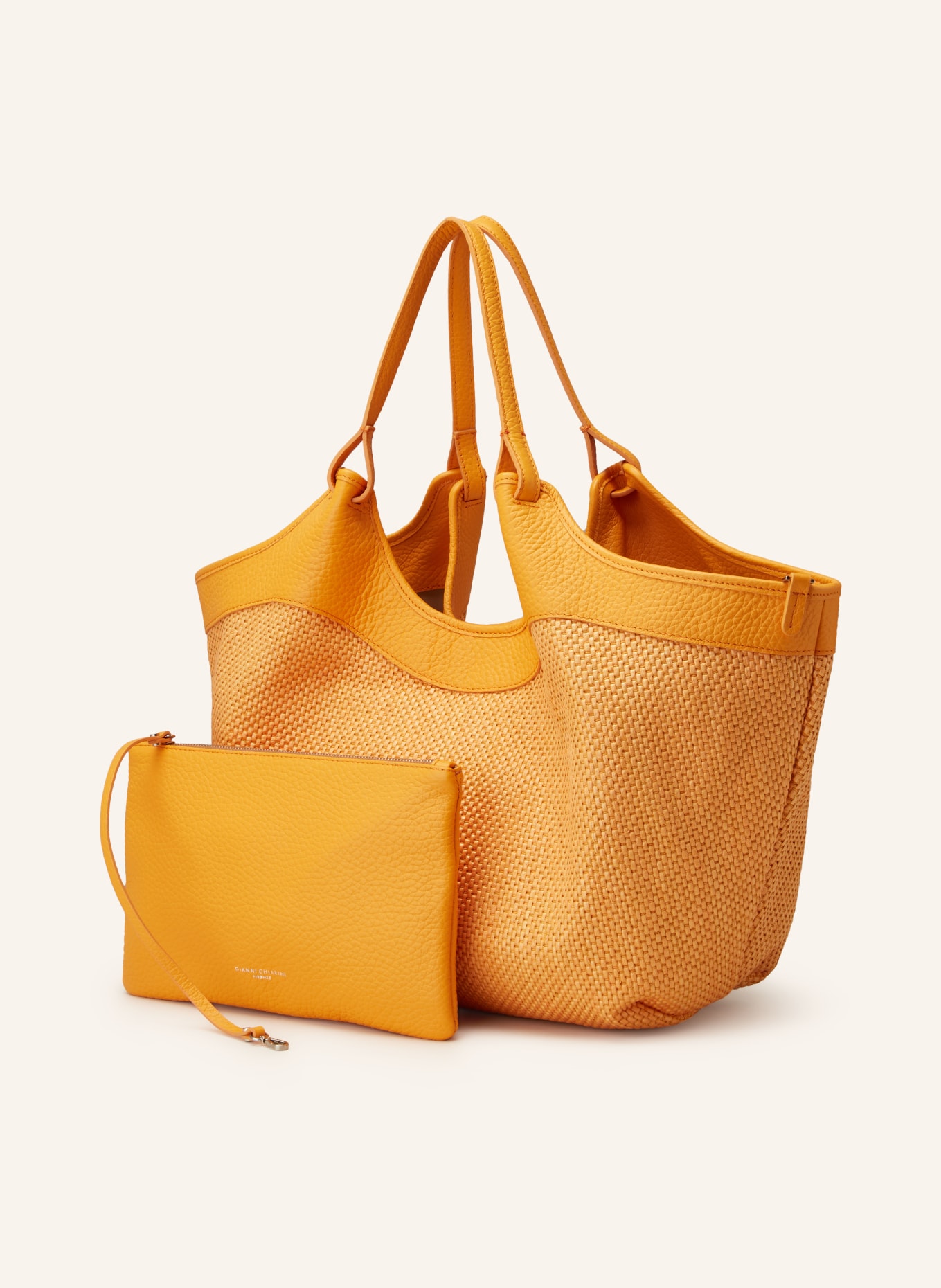 GIANNI CHIARINI Hobo bag DUA LARGE, Color: ORANGE (Image 2)
