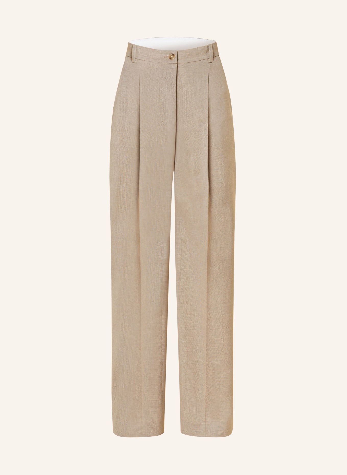 BOSS Wide leg trousers TENLY, Color: BEIGE (Image 1)