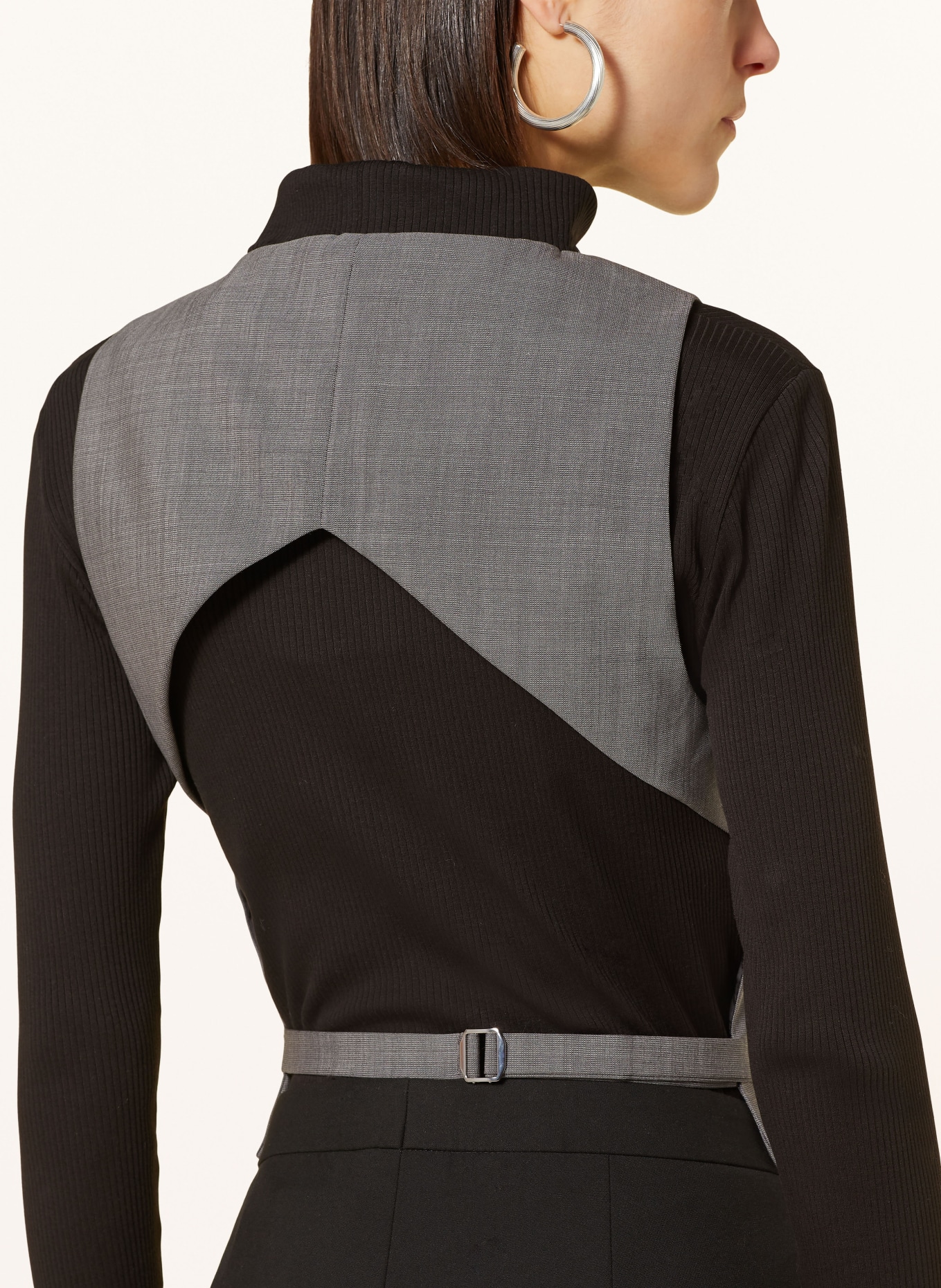 BOSS Waistcoat JEGARO with cut-out, Color: GRAY (Image 4)