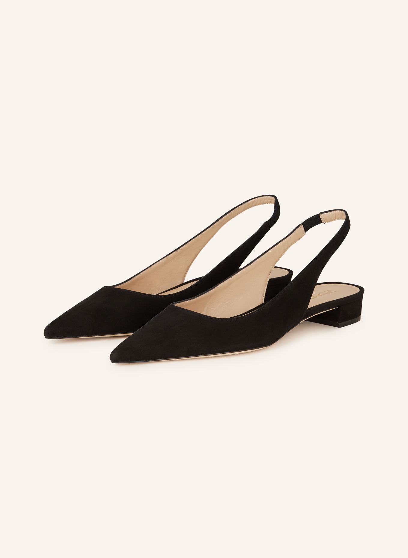 STUART WEITZMAN Slingballerinas, Farbe: SCHWARZ (Bild 1)