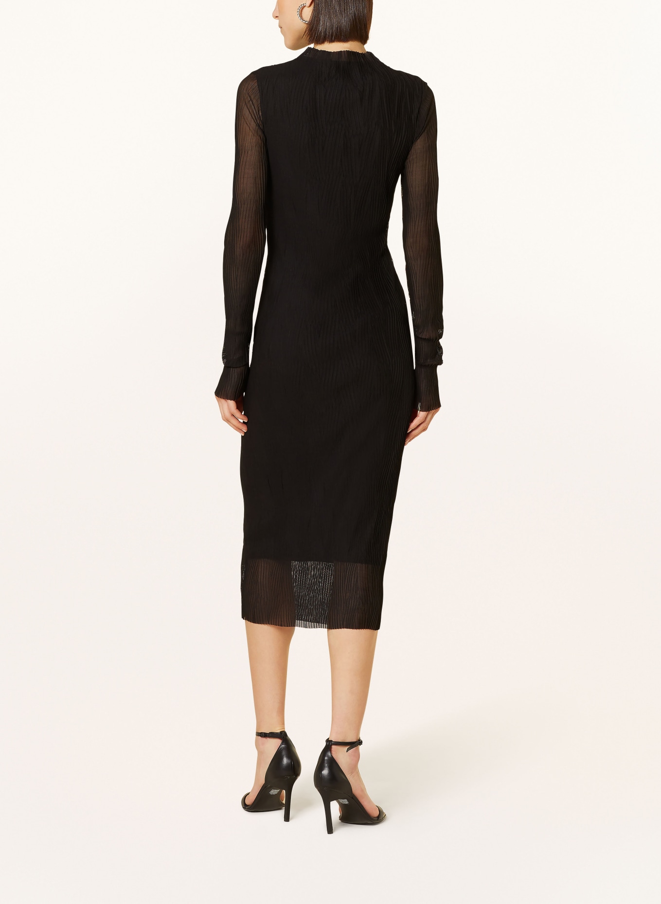 BOSS Mesh dress EVIBA, Color: BLACK (Image 3)