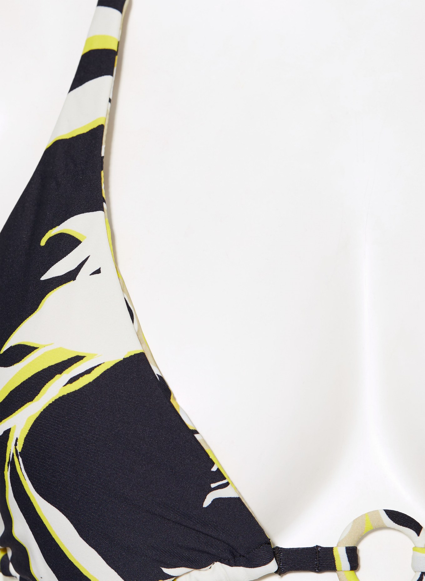 SEAFOLLY Triangle bikini top BIRDS OF PARADISE reversible, Color: BLACK/ WHITE/ LIGHT GREEN (Image 5)