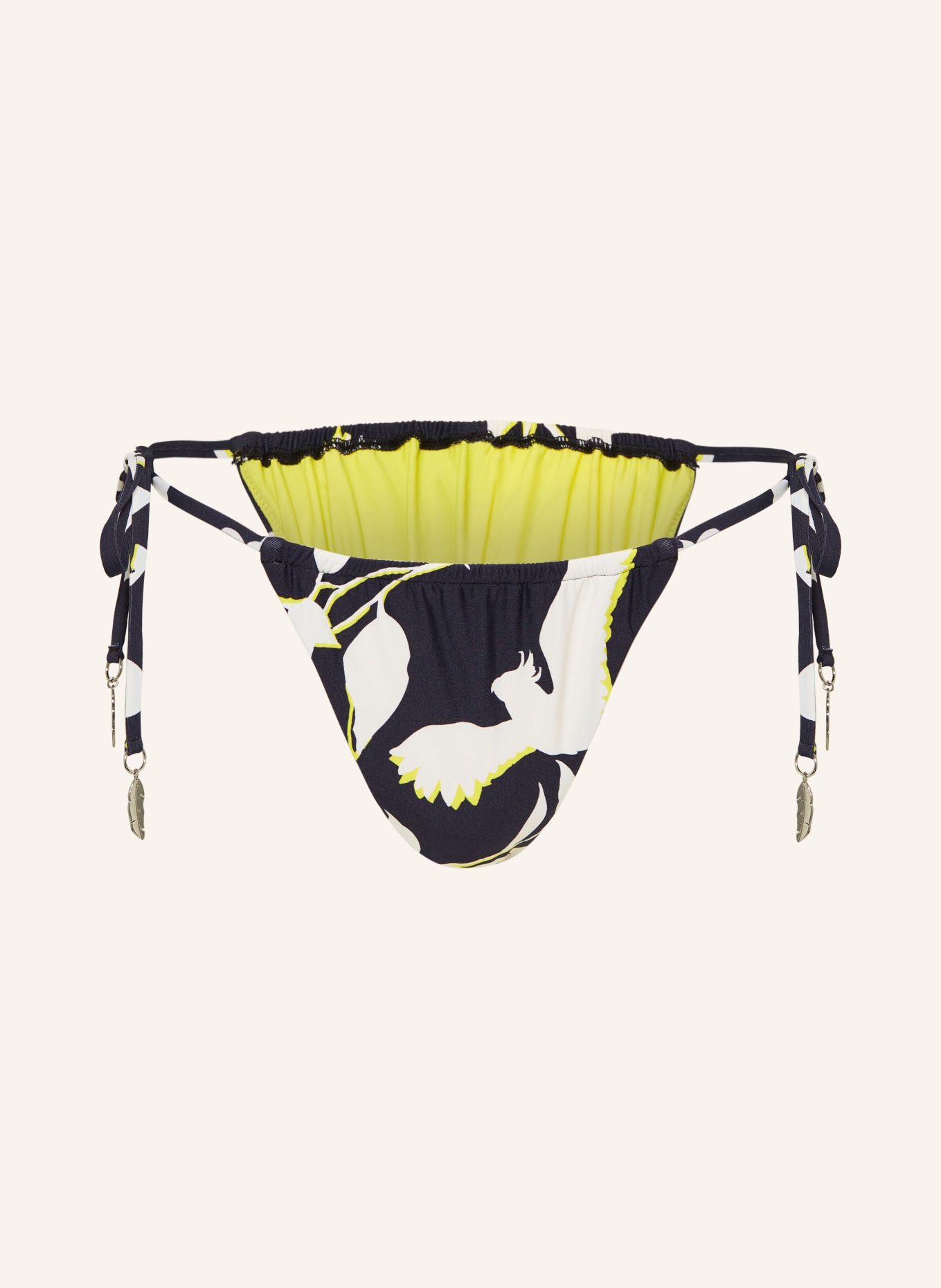 SEAFOLLY Triangle bikini bottoms BIRDS OF PARADISE, Color: BLACK/ WHITE/ YELLOW (Image 1)