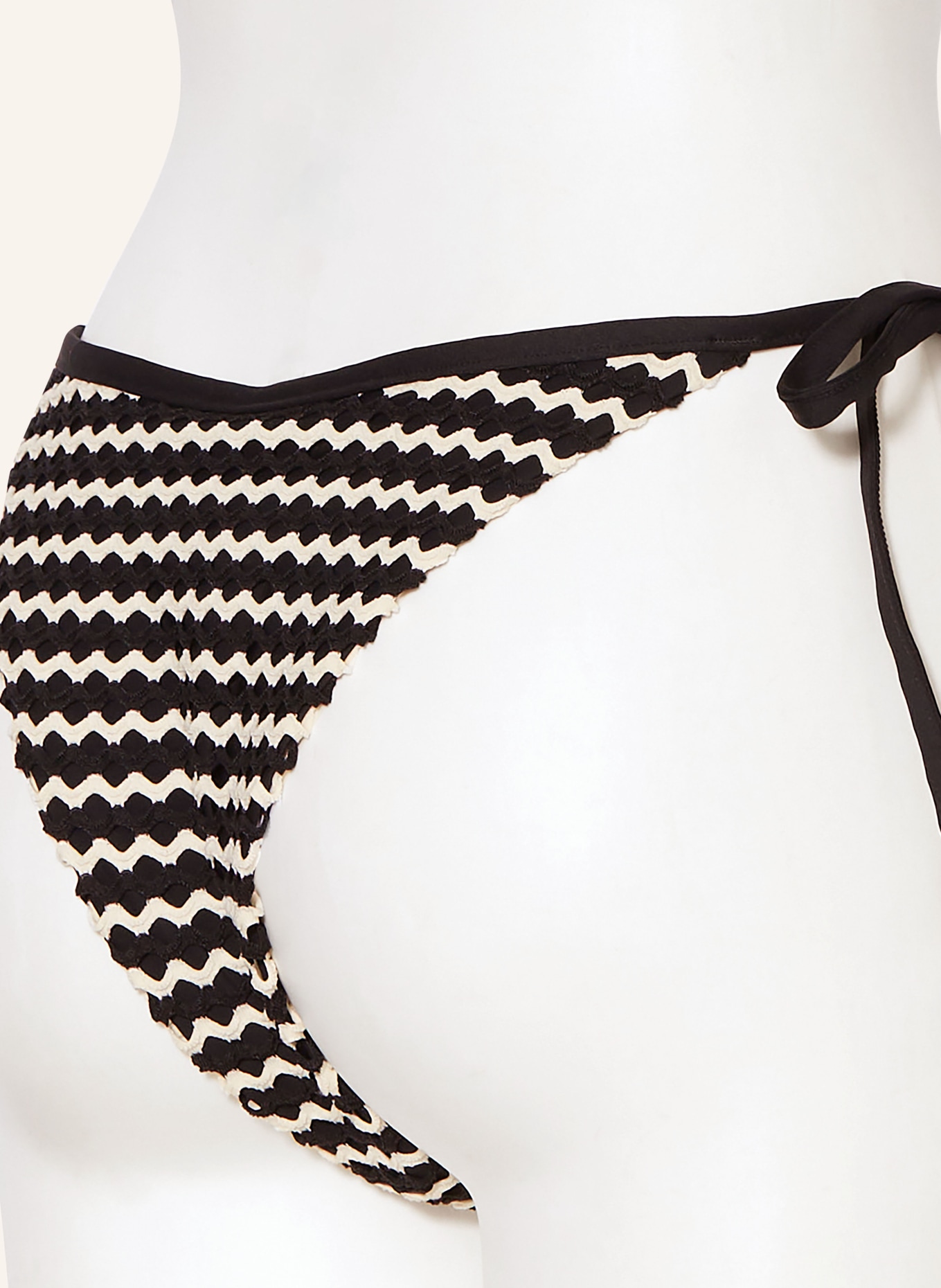 SEAFOLLY Triangle bikini bottoms MESH EFFECT, Color: BLACK/ WHITE (Image 4)