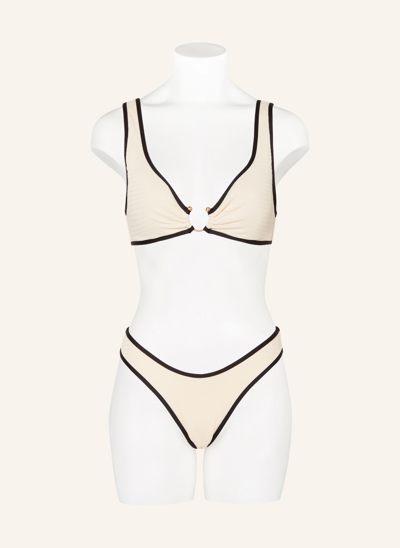 SEAFOLLY Bralette bikini top BEACH BOUND, Color: ECRU (Image 2)