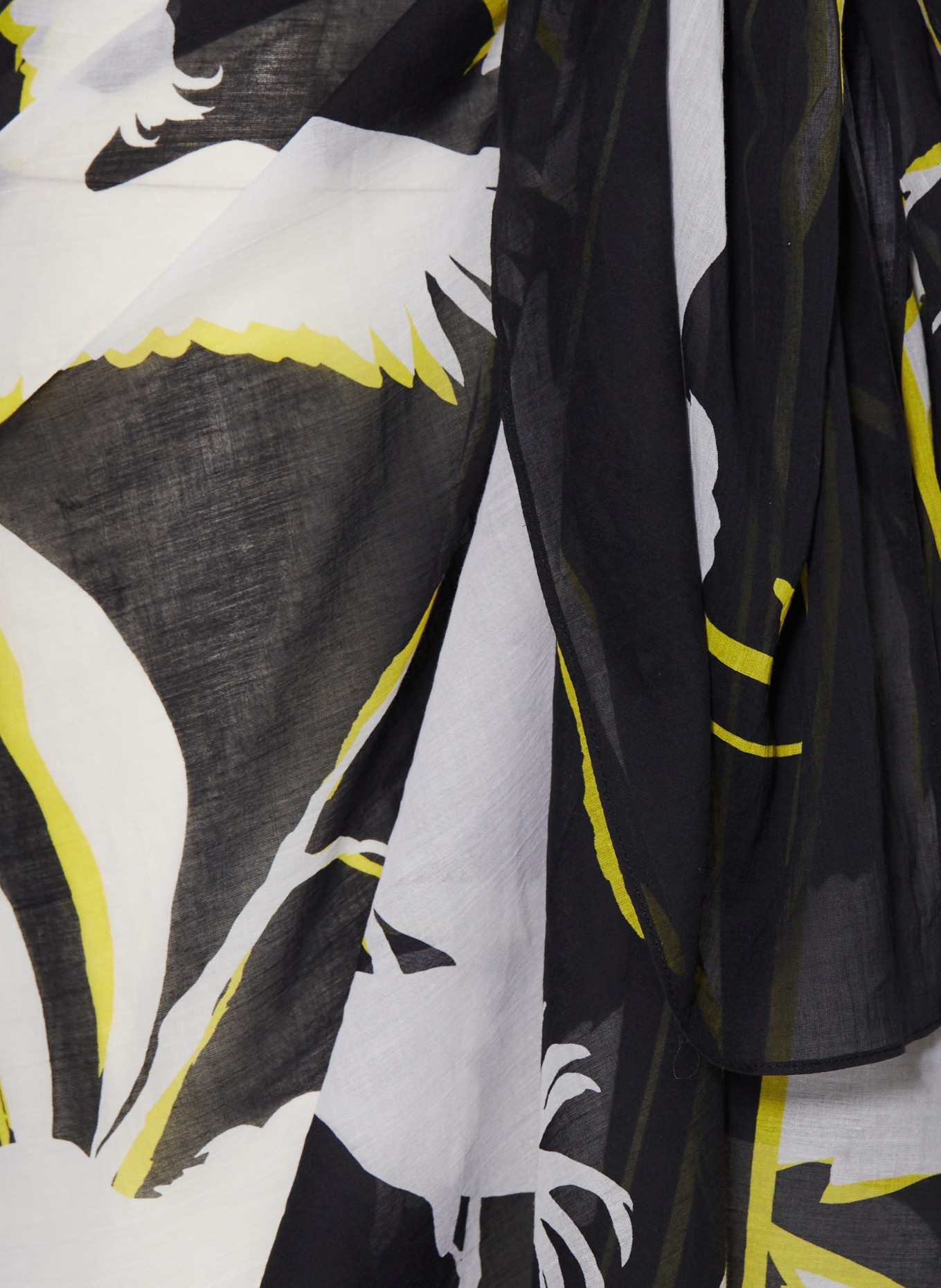 SEAFOLLY Sarong BIRDS OF PARADISE, Color: BLACK/ WHITE/ YELLOW (Image 3)