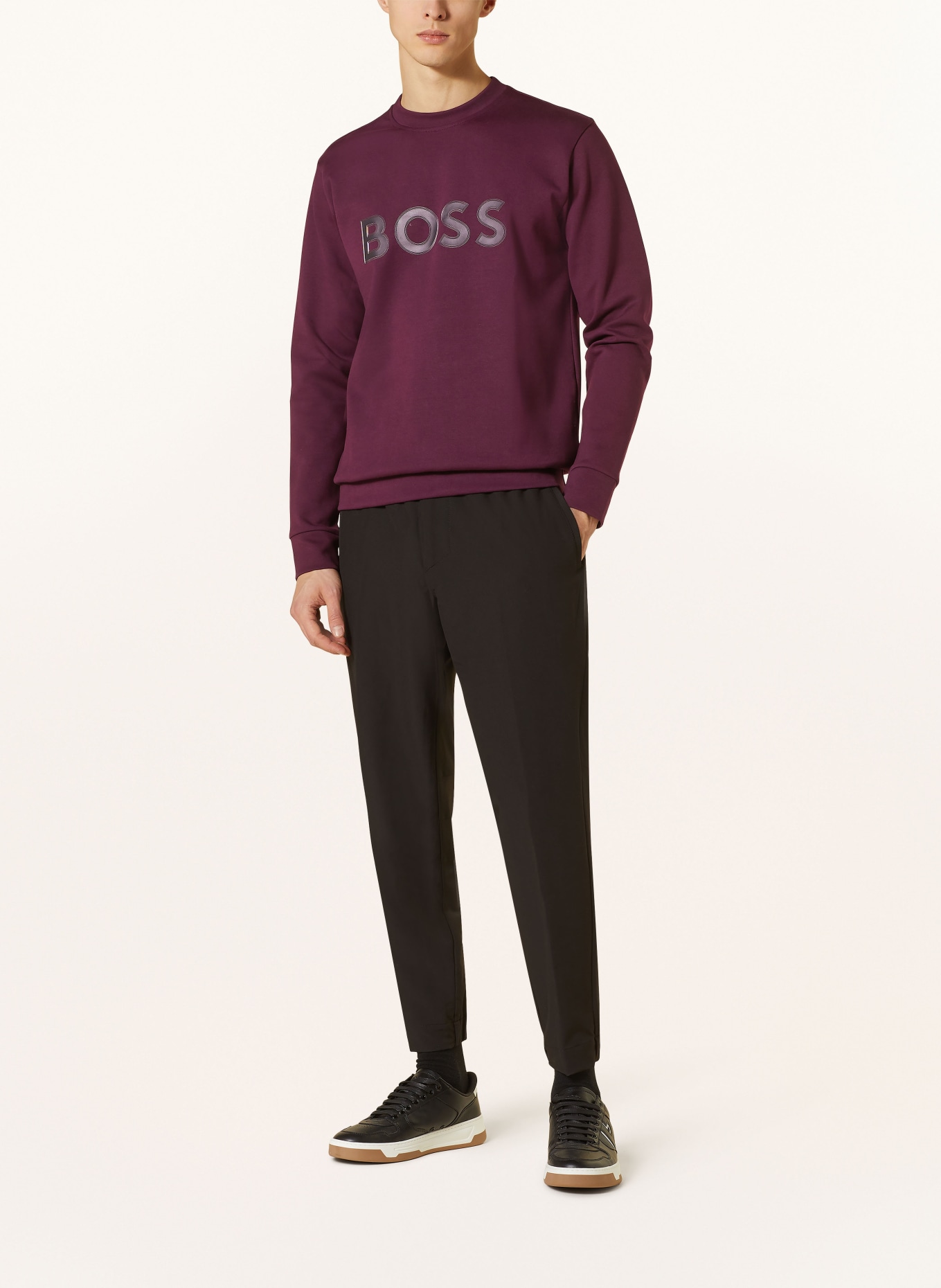 BOSS Sweatshirt SALBO, Color: DARK PURPLE (Image 2)