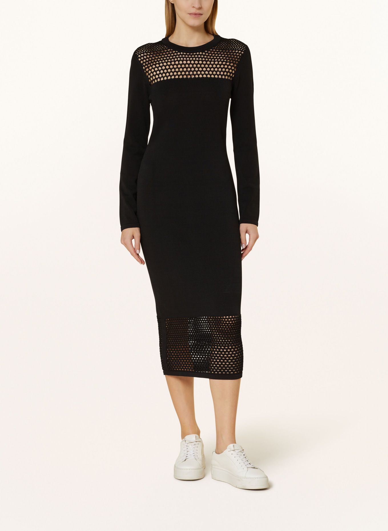 ULLI EHRLICH SPORTALM Knit dress, Color: BLACK (Image 2)