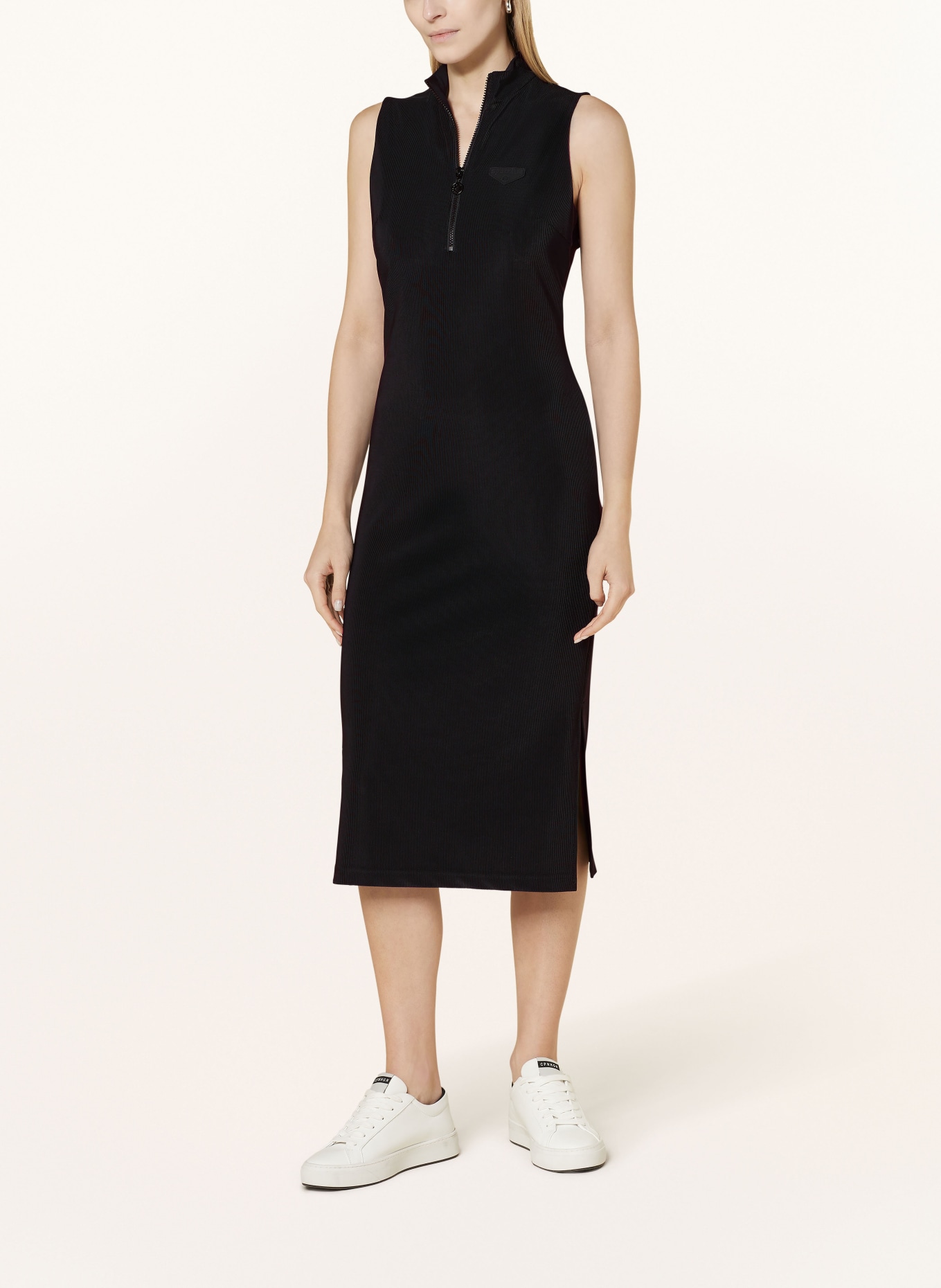 ULLI EHRLICH SPORTALM Jersey dress, Color: BLACK (Image 2)
