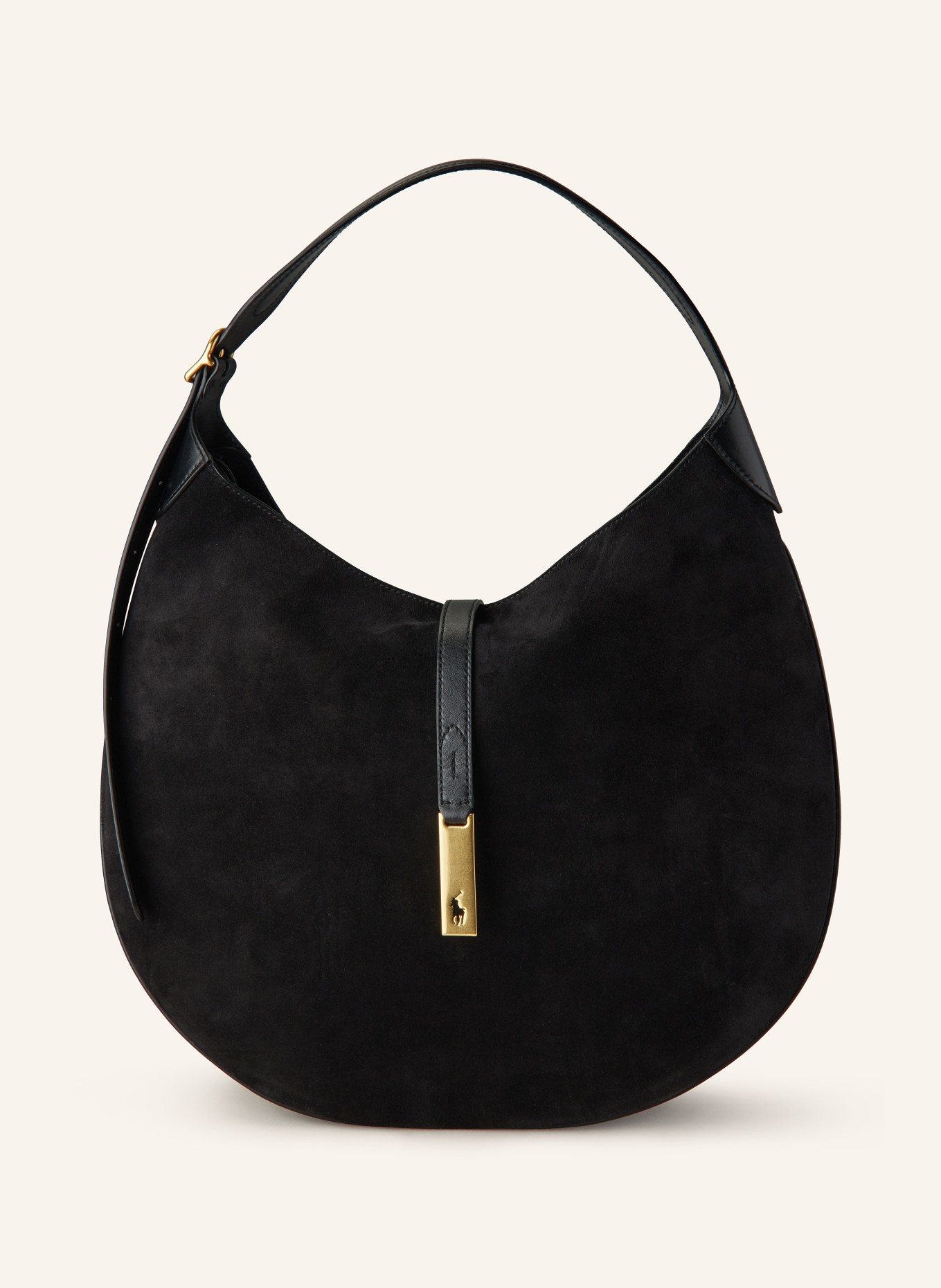 POLO RALPH LAUREN Hobo bag, Color: BLACK (Image 1)