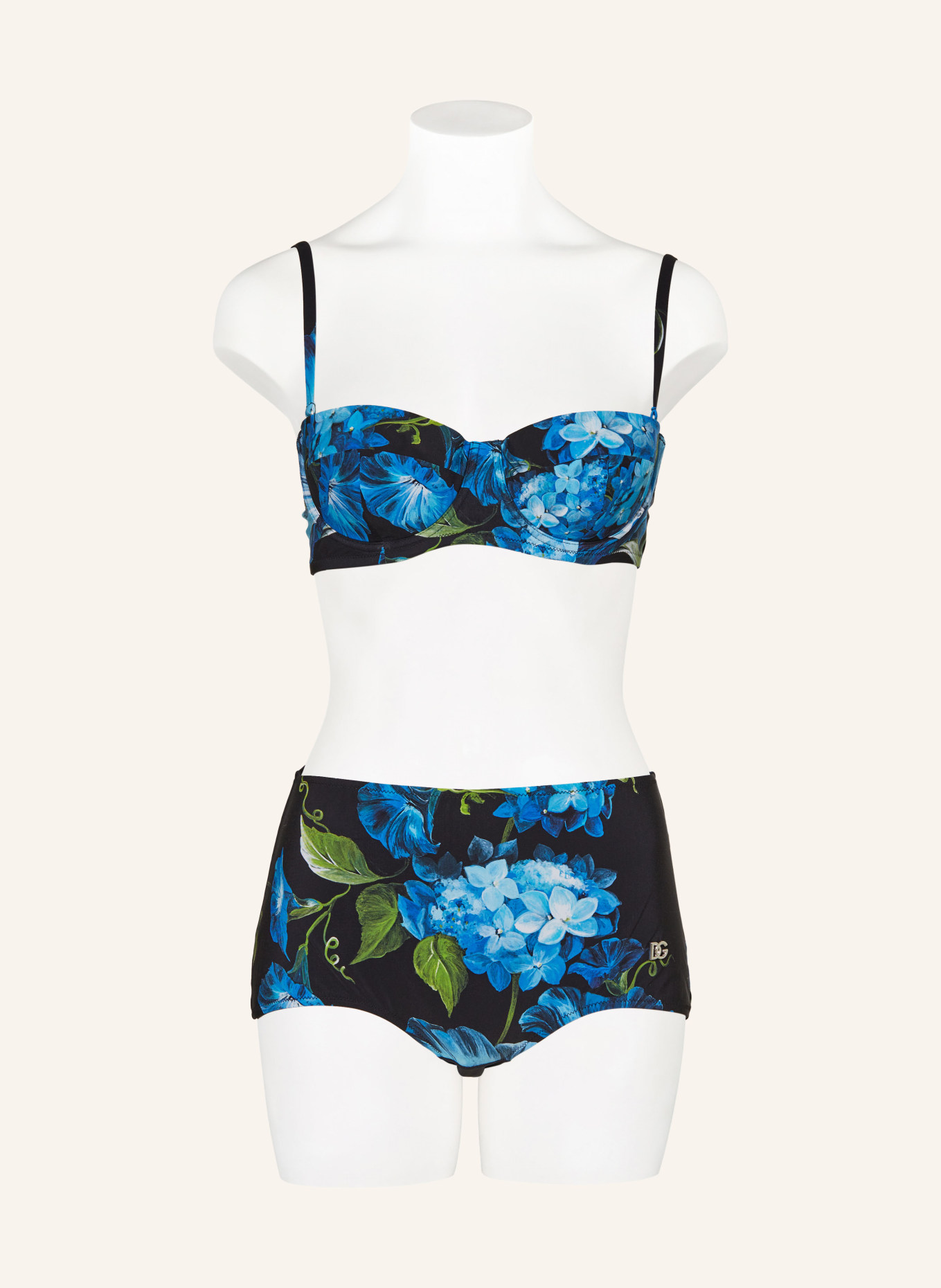DOLCE & GABBANA Underwired bikini, Color: BLACK/ BLUE/ GREEN (Image 2)