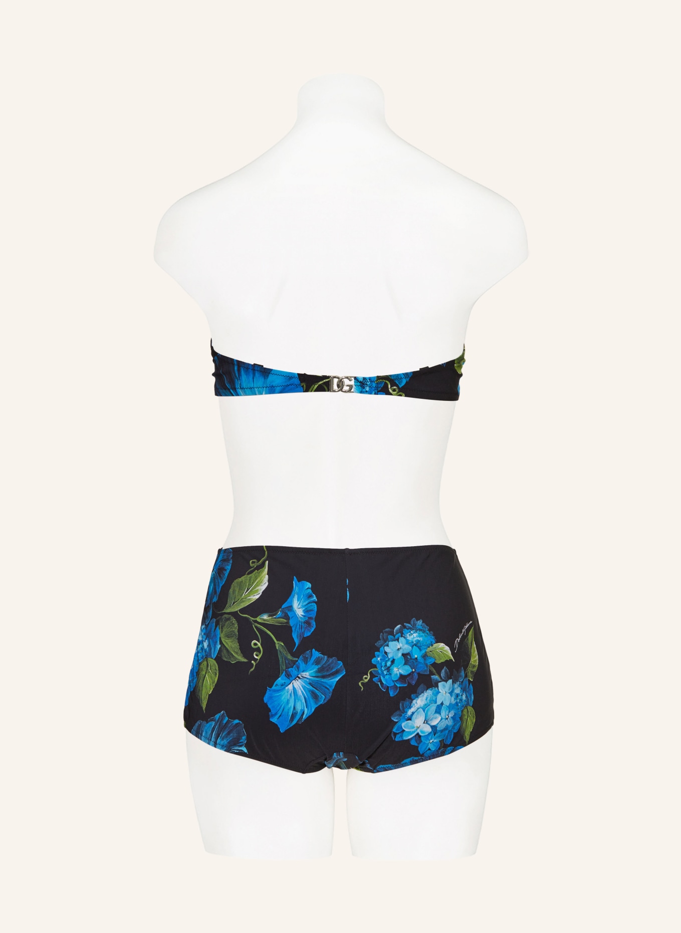 DOLCE & GABBANA Underwired bikini, Color: BLACK/ BLUE/ GREEN (Image 3)