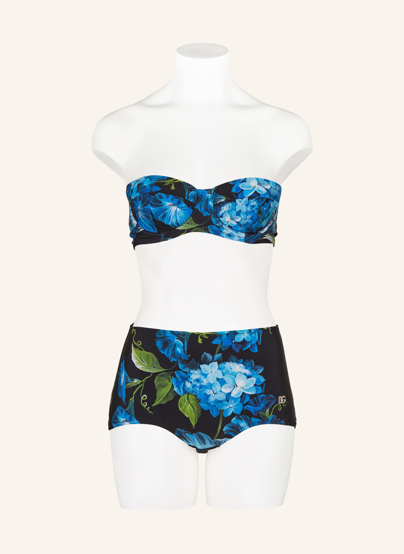 DOLCE & GABBANA Underwired bikini, Color: BLACK/ BLUE/ GREEN (Image 4)