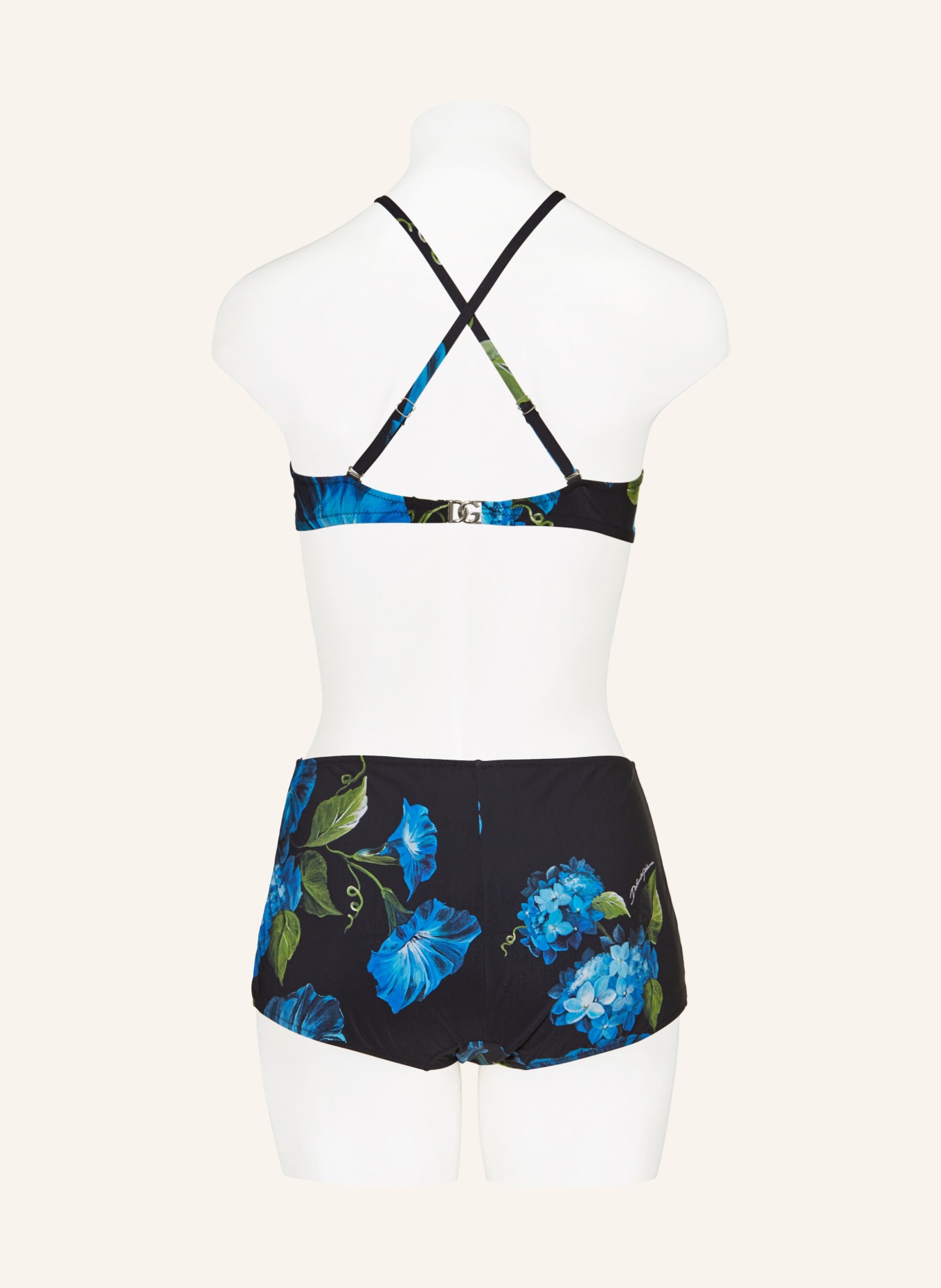 DOLCE & GABBANA Underwired bikini, Color: BLACK/ BLUE/ GREEN (Image 5)