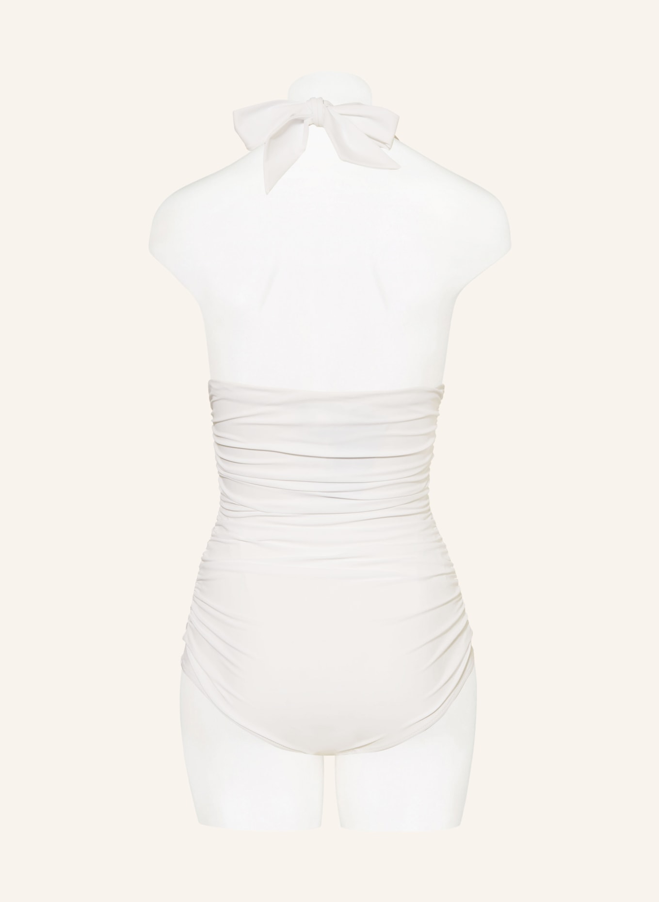 DOLCE & GABBANA Halter neck swimsuit, Color: WHITE (Image 3)