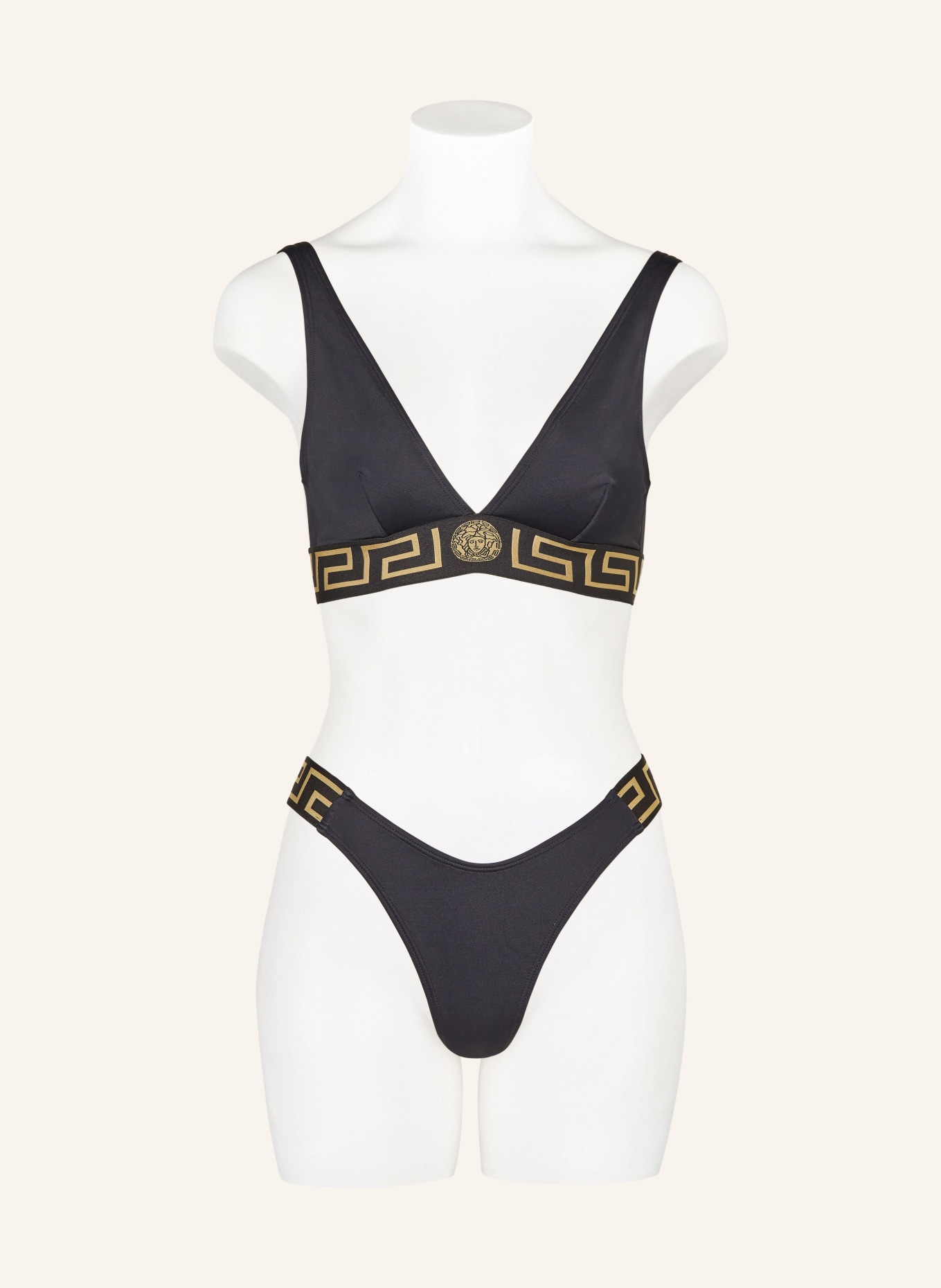 VERSACE Brazilian-Bikini-Hose, Farbe: SCHWARZ/ GOLD (Bild 2)