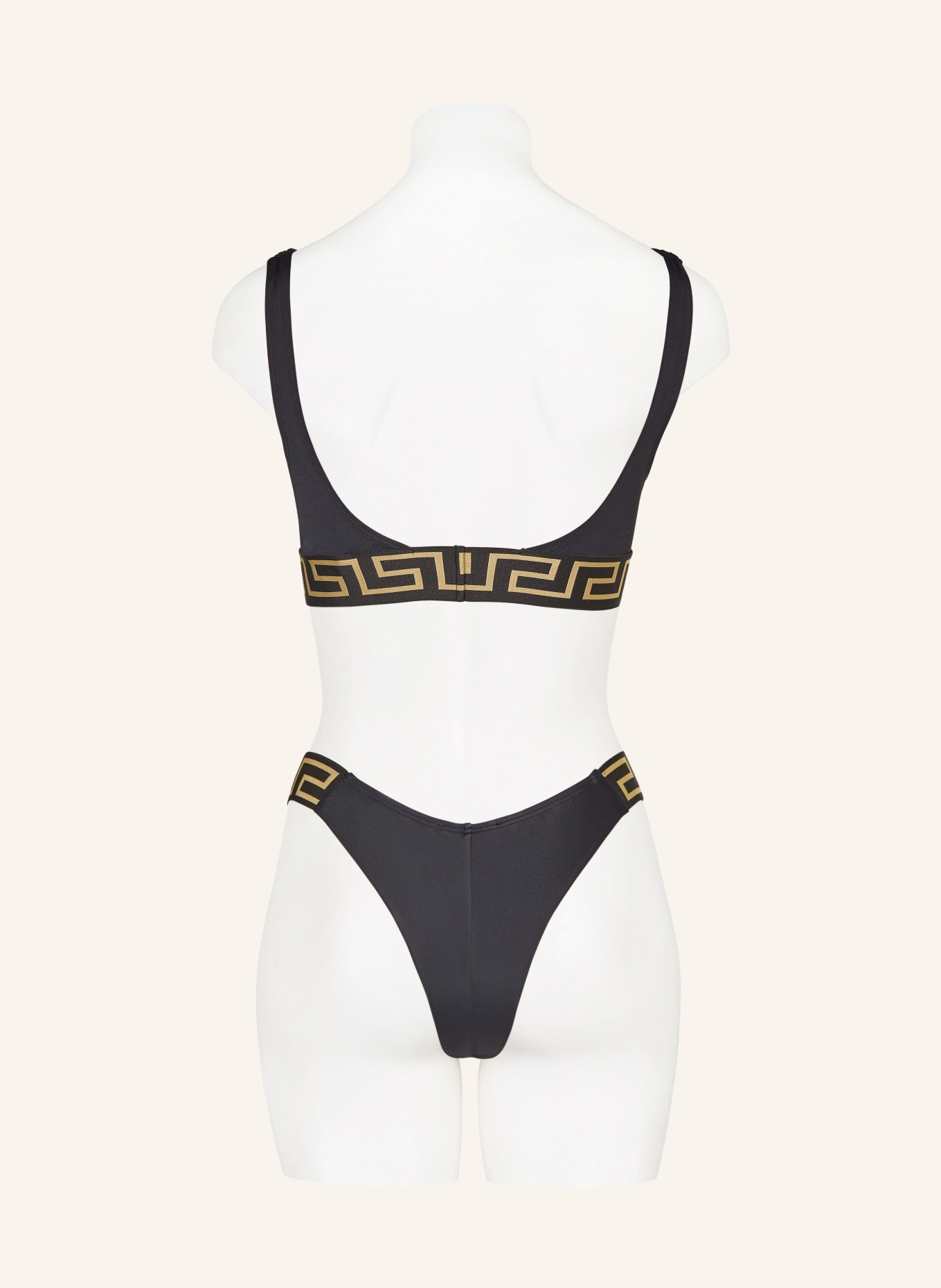 VERSACE Brazilian bikini bottoms, Color: BLACK/ GOLD (Image 3)