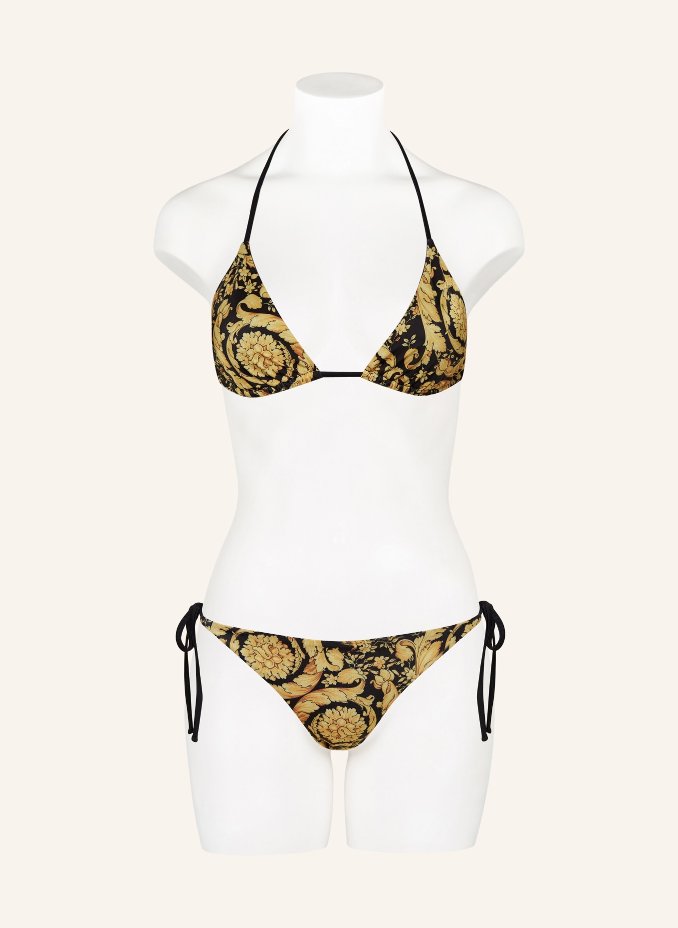 VERSACE Triangle bikini bottoms, Color: BLACK/ GOLD (Image 2)