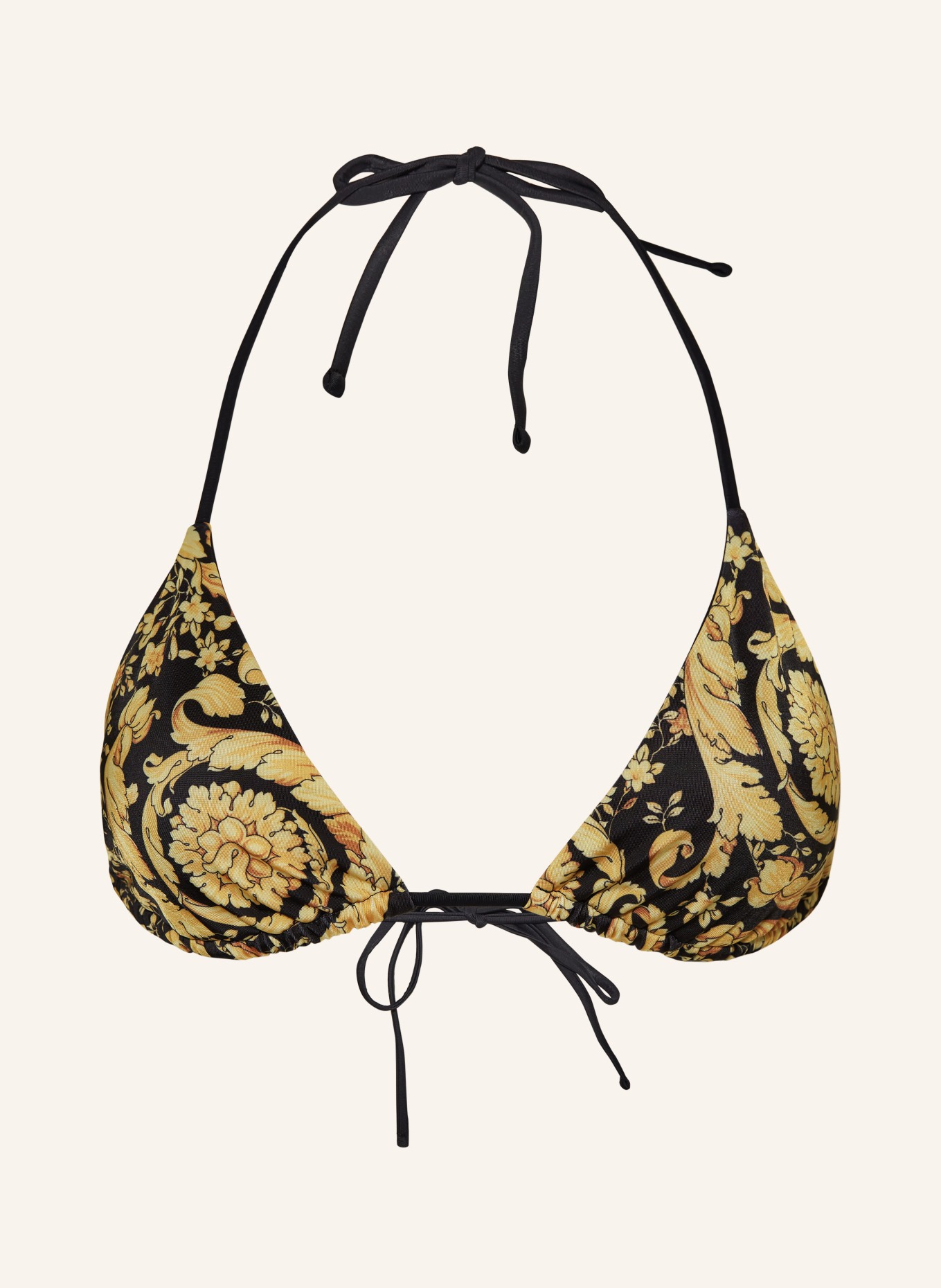 VERSACE Triangle bikini top, Color: BLACK/ GOLD (Image 1)