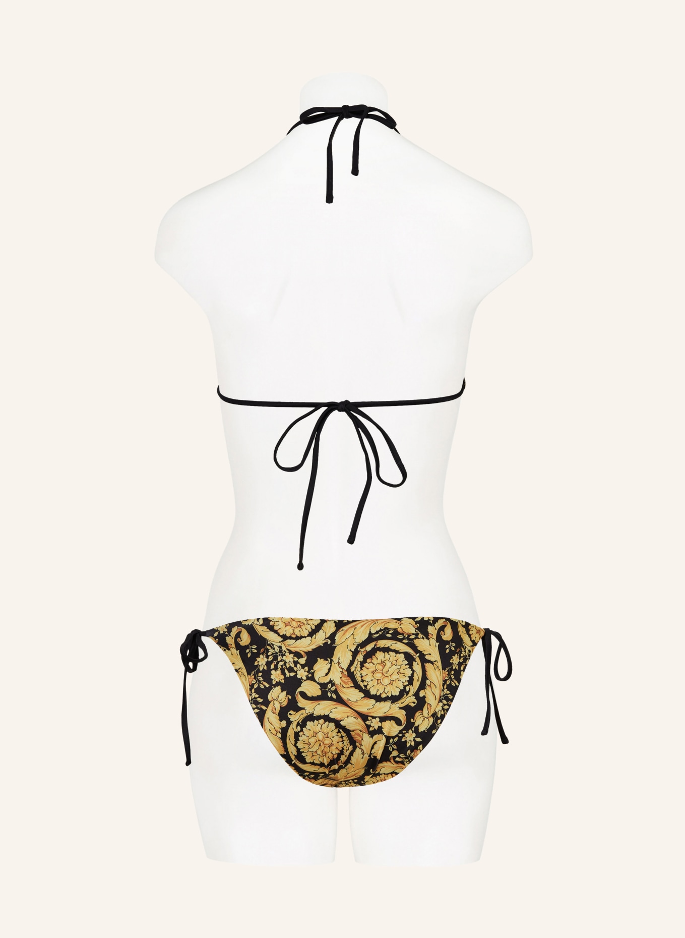 VERSACE Triangle bikini top, Color: BLACK/ GOLD (Image 3)
