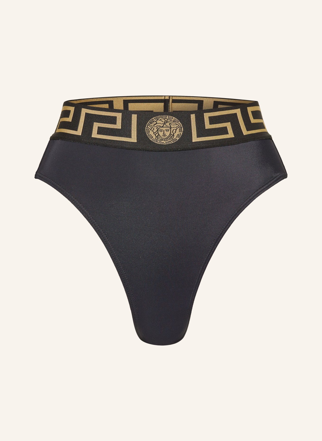 VERSACE Brazilian bikini bottoms, Color: BLACK/ GOLD (Image 1)