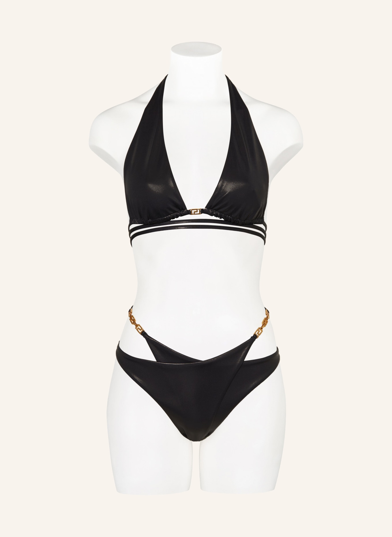 VERSACE Triangle bikini top, Color: BLACK (Image 2)