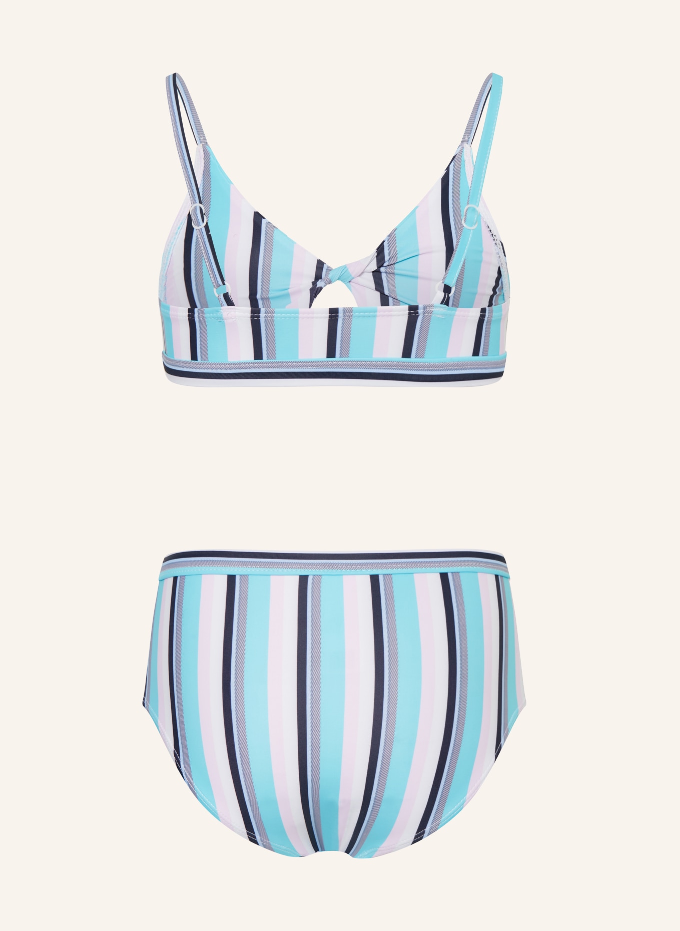 SEAFOLLY Bustier-Bikini AMALFI COAST, Farbe: TÜRKIS/ WEISS/ ROSA (Bild 2)