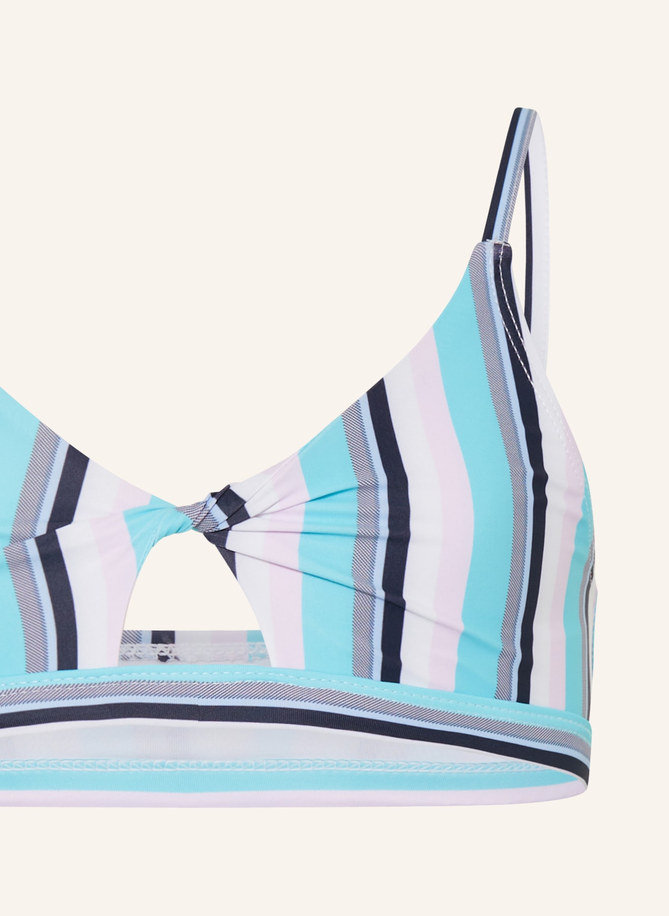 SEAFOLLY Bustier-Bikini AMALFI COAST, Farbe: TÜRKIS/ WEISS/ ROSA (Bild 3)