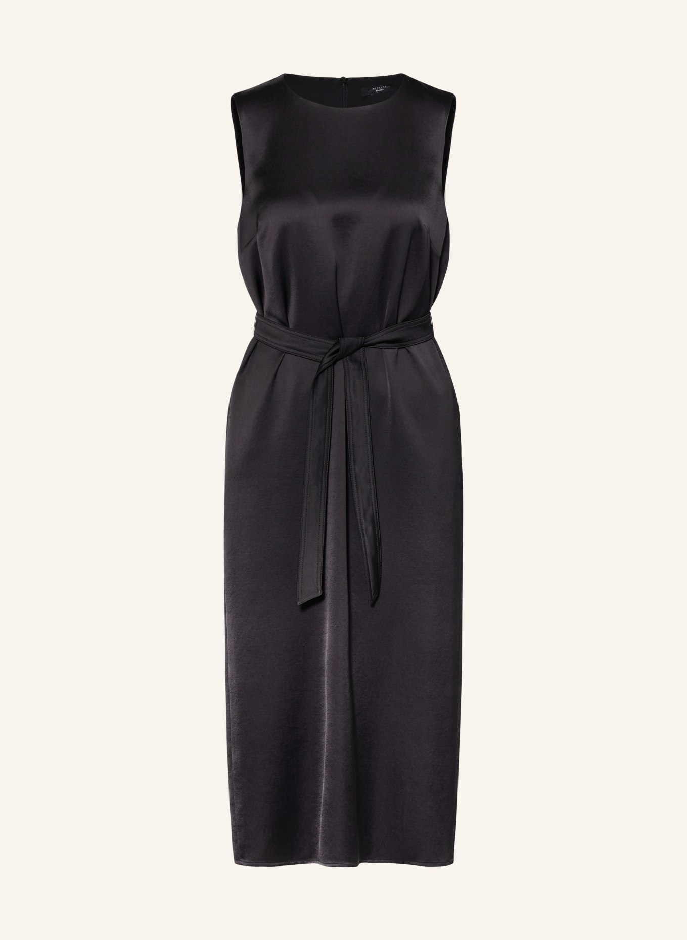 WEEKEND MaxMara Satin dress BAIARDO, Color: BLACK (Image 1)