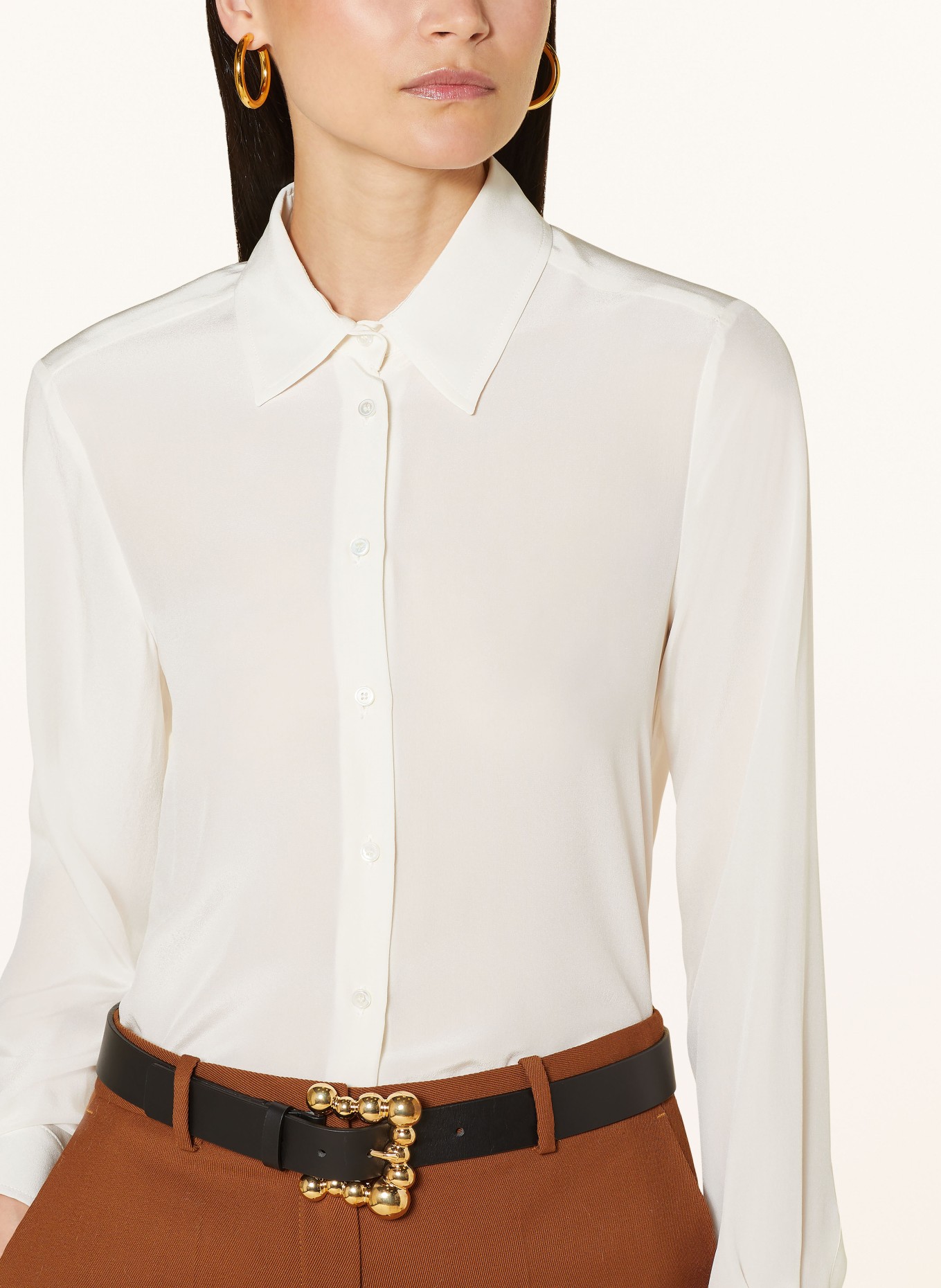WEEKEND MaxMara Shirt blouse GEO made of silk, Color: WHITE (Image 4)