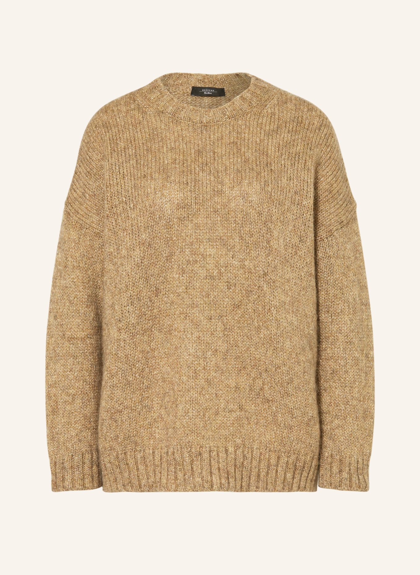 WEEKEND MaxMara Sweater ANTONY with glitter thread, Color: GOLD (Image 1)