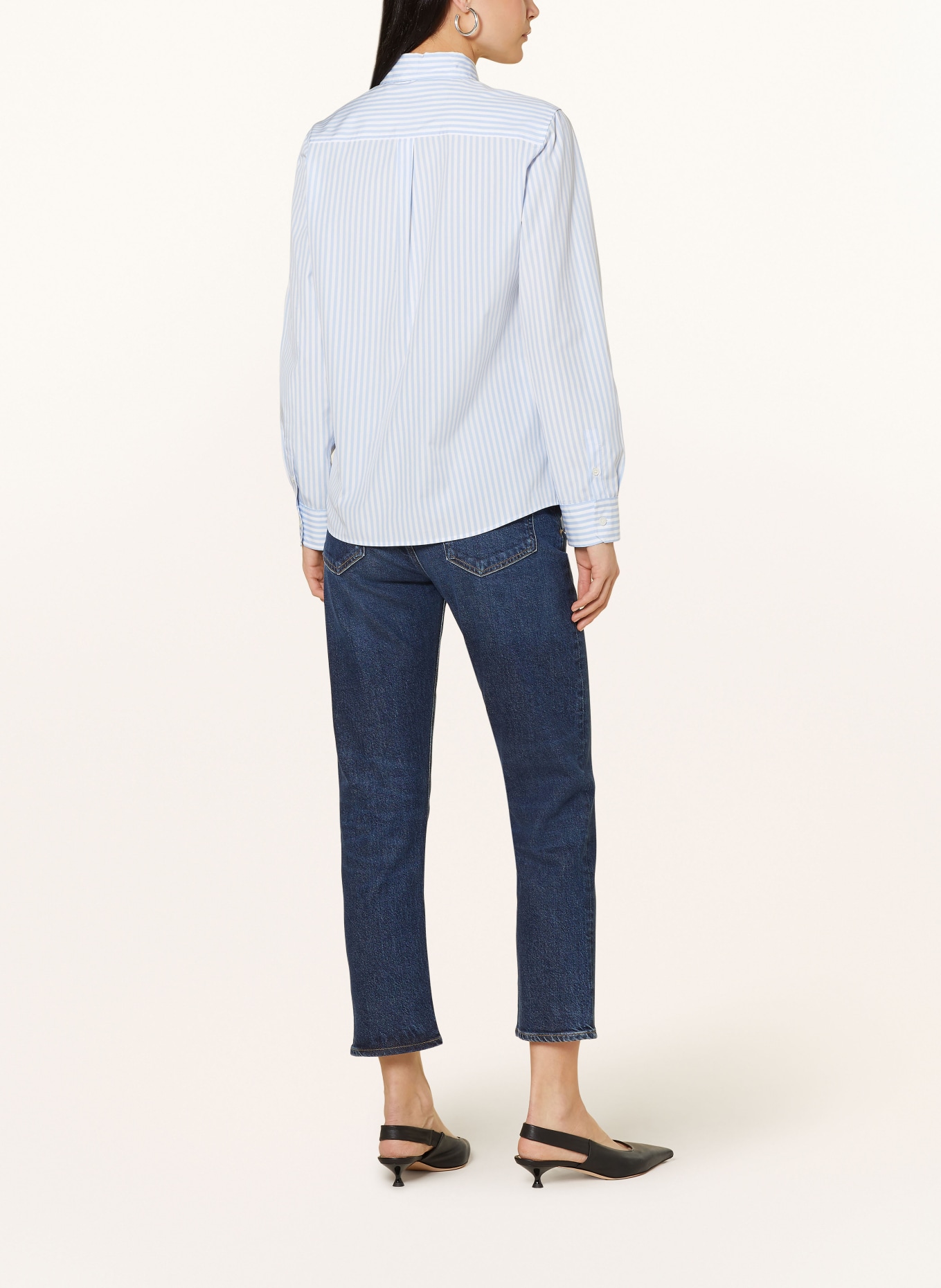 WEEKEND MaxMara Shirt blouse VIGLIO, Color: LIGHT BLUE/ WHITE (Image 3)