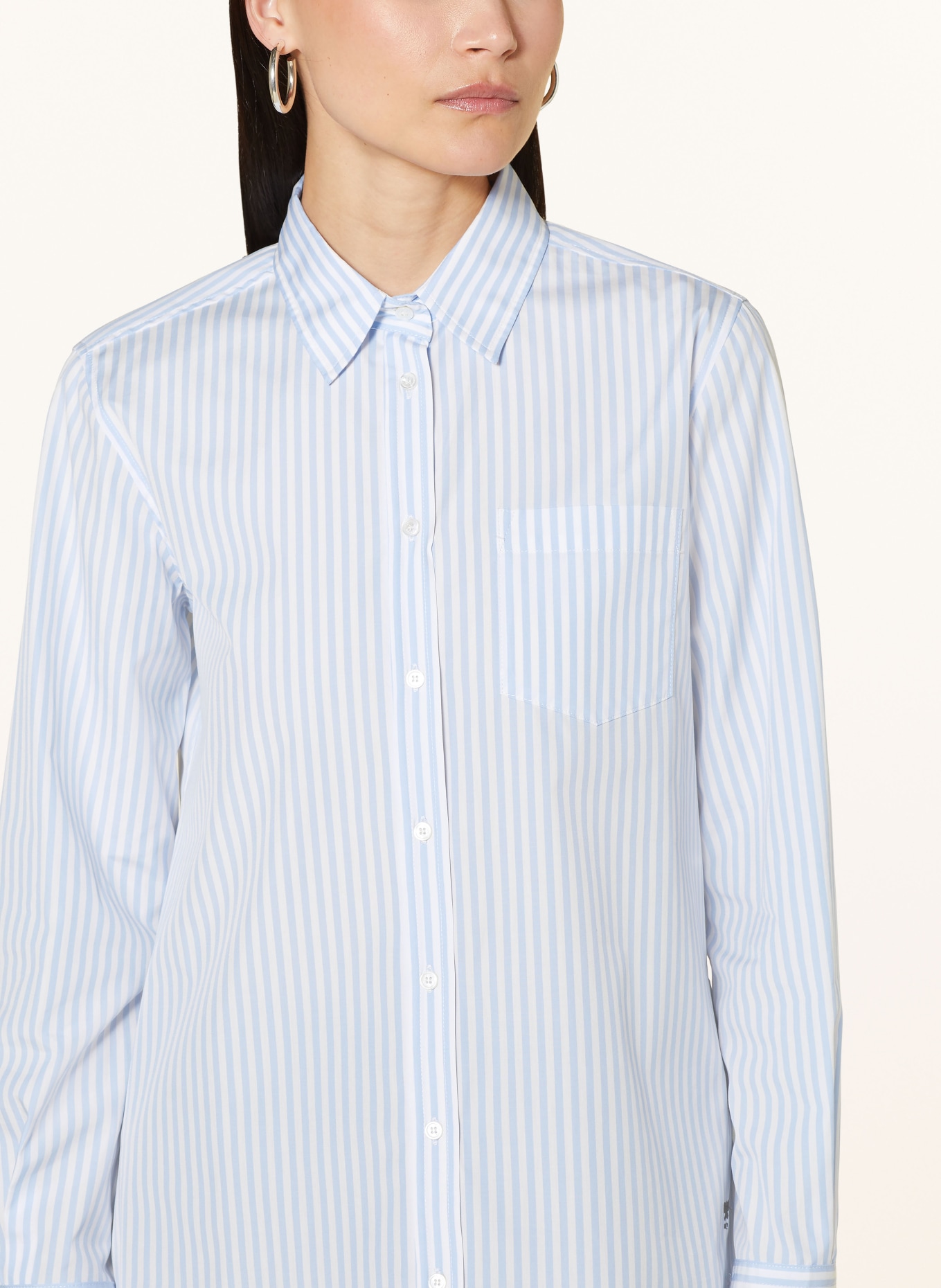 WEEKEND MaxMara Shirt blouse VIGLIO, Color: LIGHT BLUE/ WHITE (Image 4)