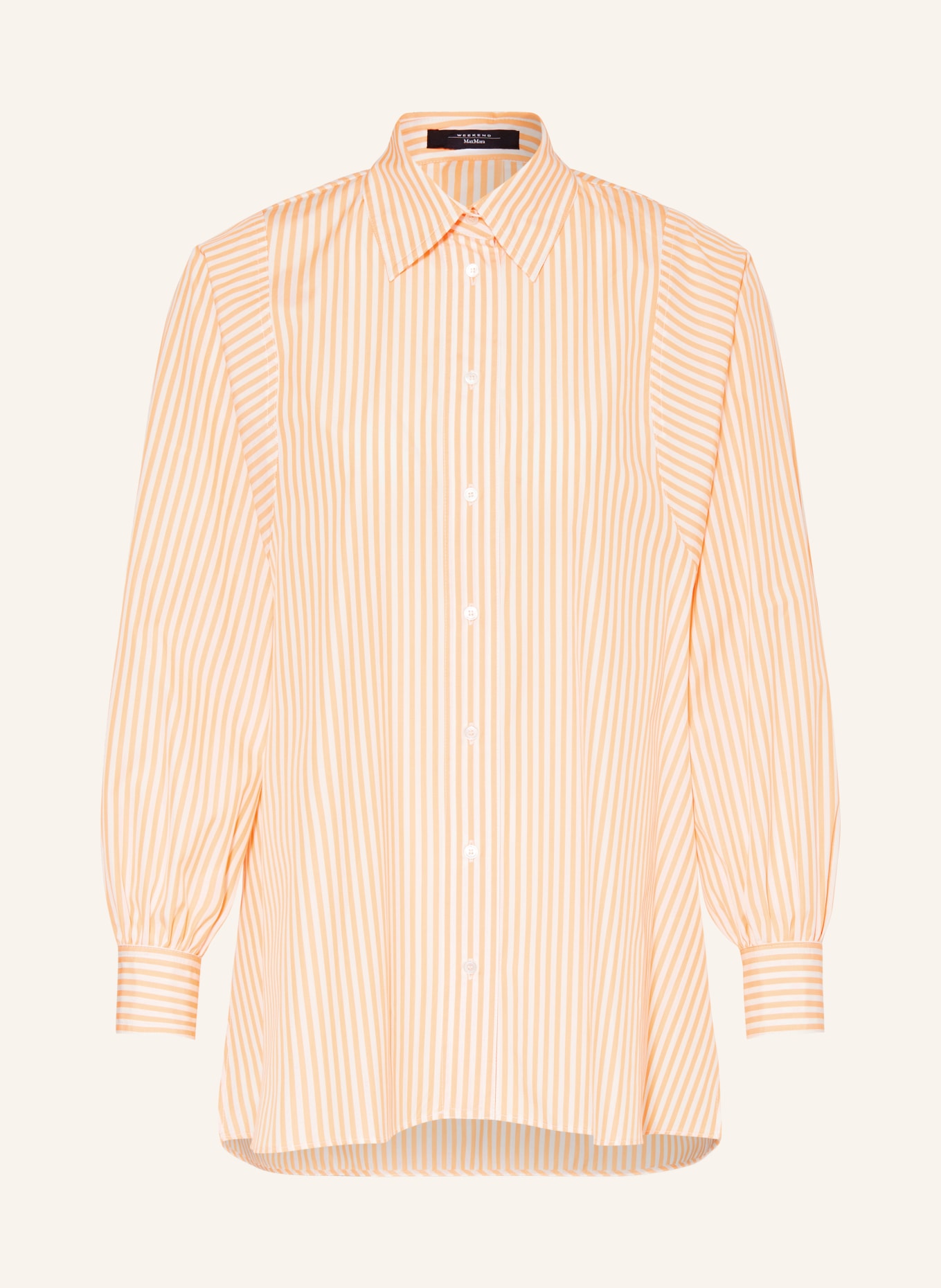 WEEKEND MaxMara Shirt blouse FUFY, Color: ORANGE/ WHITE (Image 1)