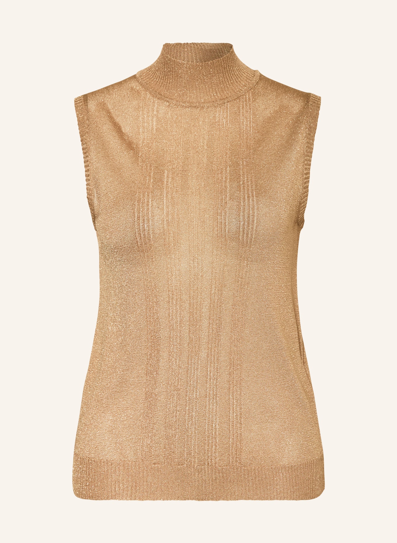 WEEKEND MaxMara Knit top RODESIA with glitter thread, Color: GOLD (Image 1)