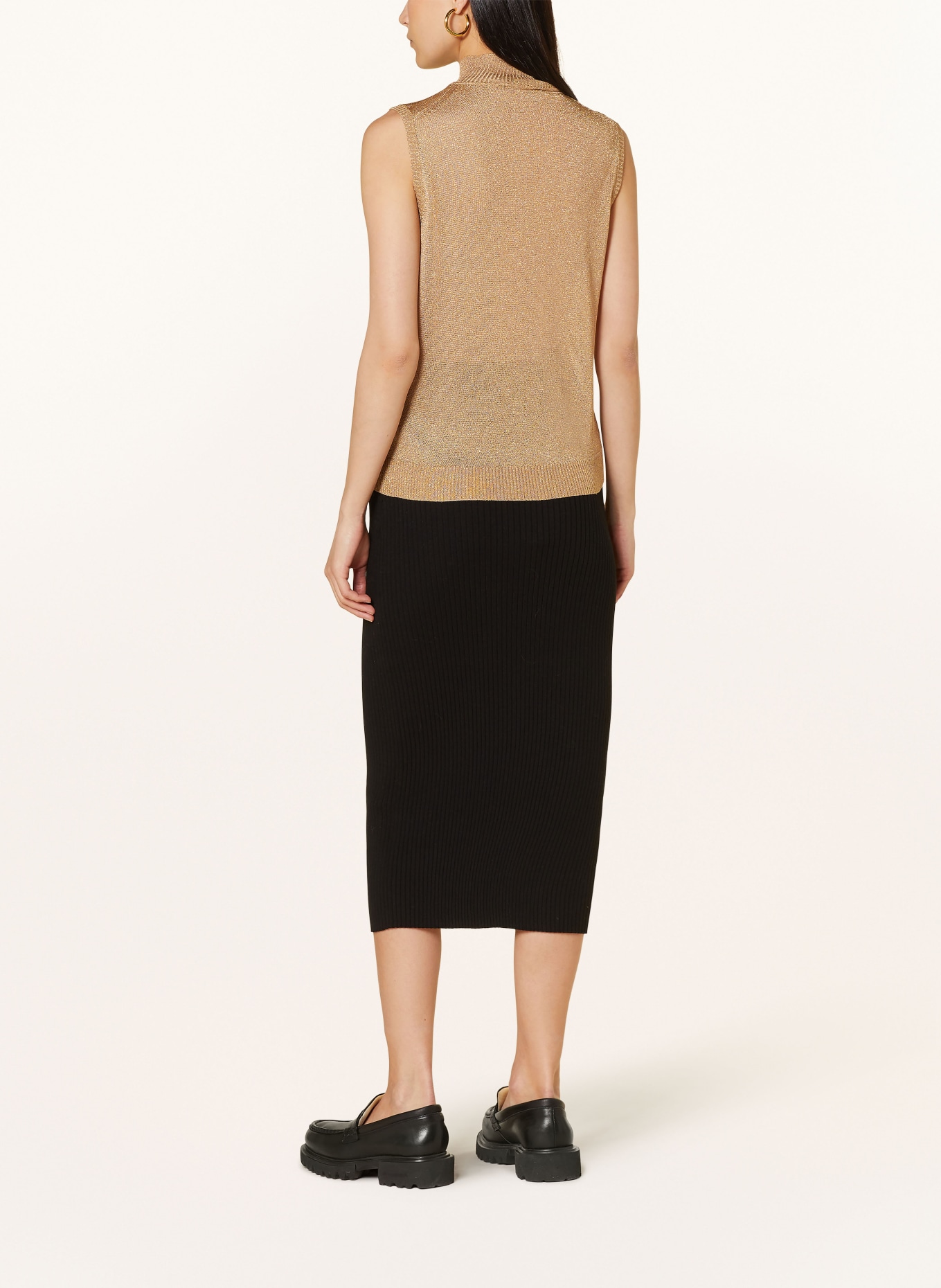 WEEKEND MaxMara Knit top RODESIA with glitter thread, Color: GOLD (Image 3)
