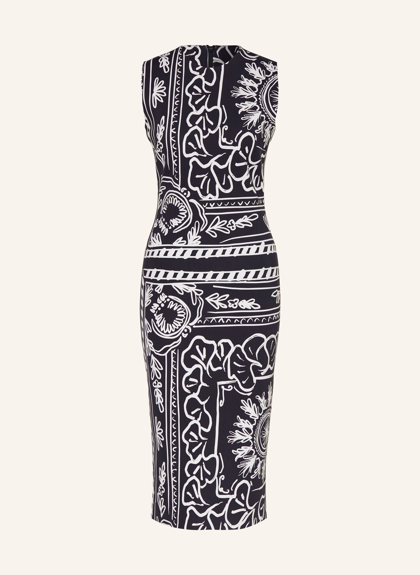 SPORTALM Sheath dress, Color: BLACK/ WHITE (Image 1)