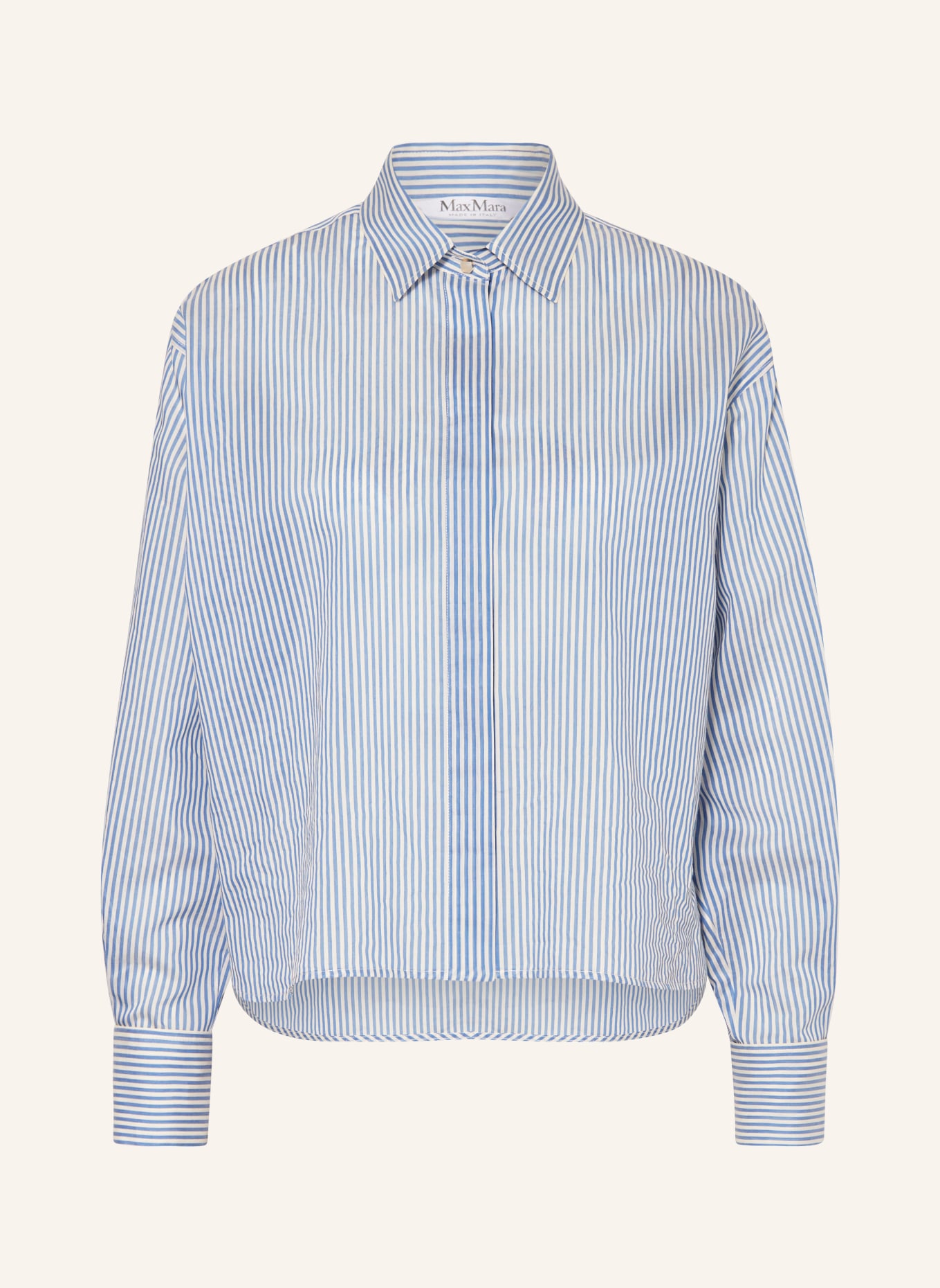 Max Mara Shirt blouse VERTIGO, Color: WHITE/ BLUE (Image 1)