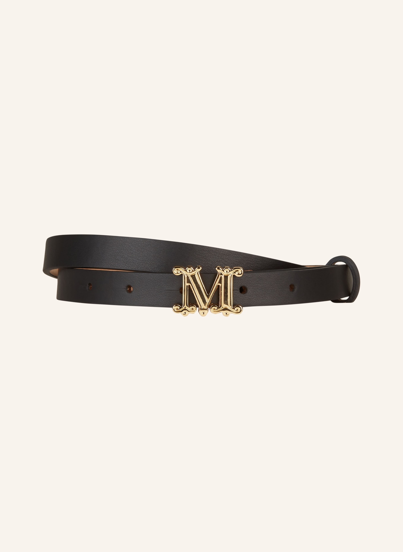 Max Mara Leather belt MGRAZIATA, Color: BLACK (Image 1)