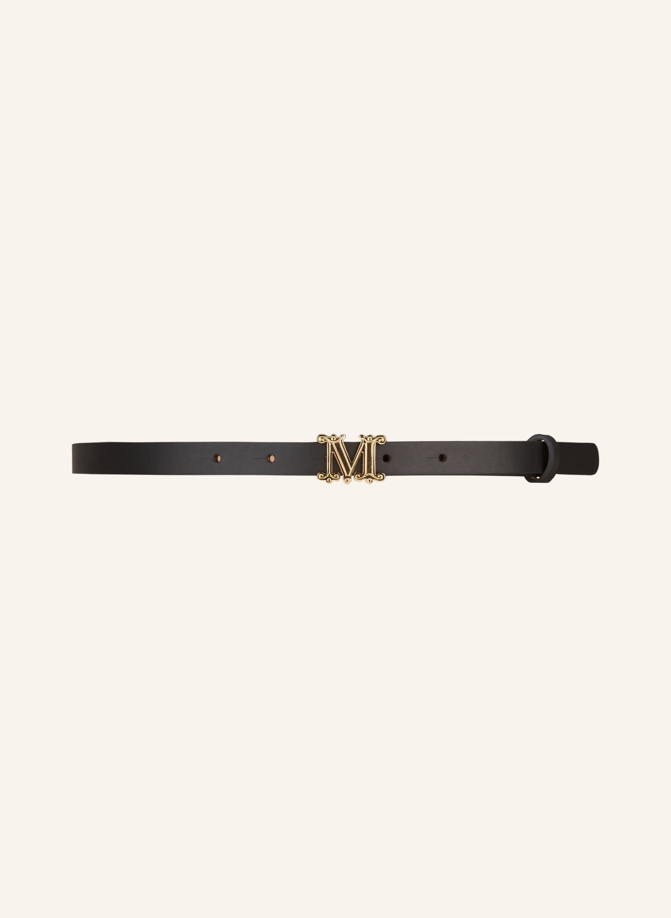 Max Mara Leather belt MGRAZIATA, Color: BLACK (Image 2)