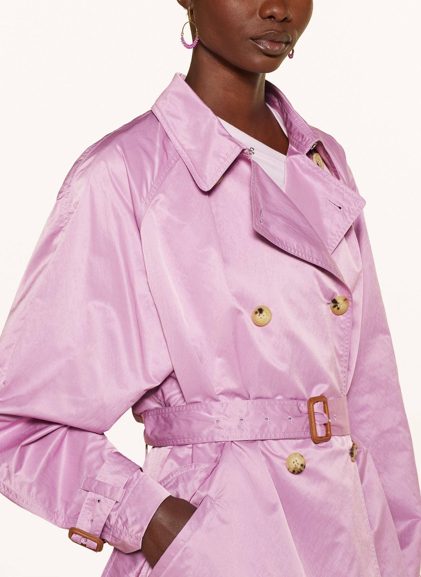 ISABEL MARANT Trench coat EDENNA, Color: PURPLE (Image 4)