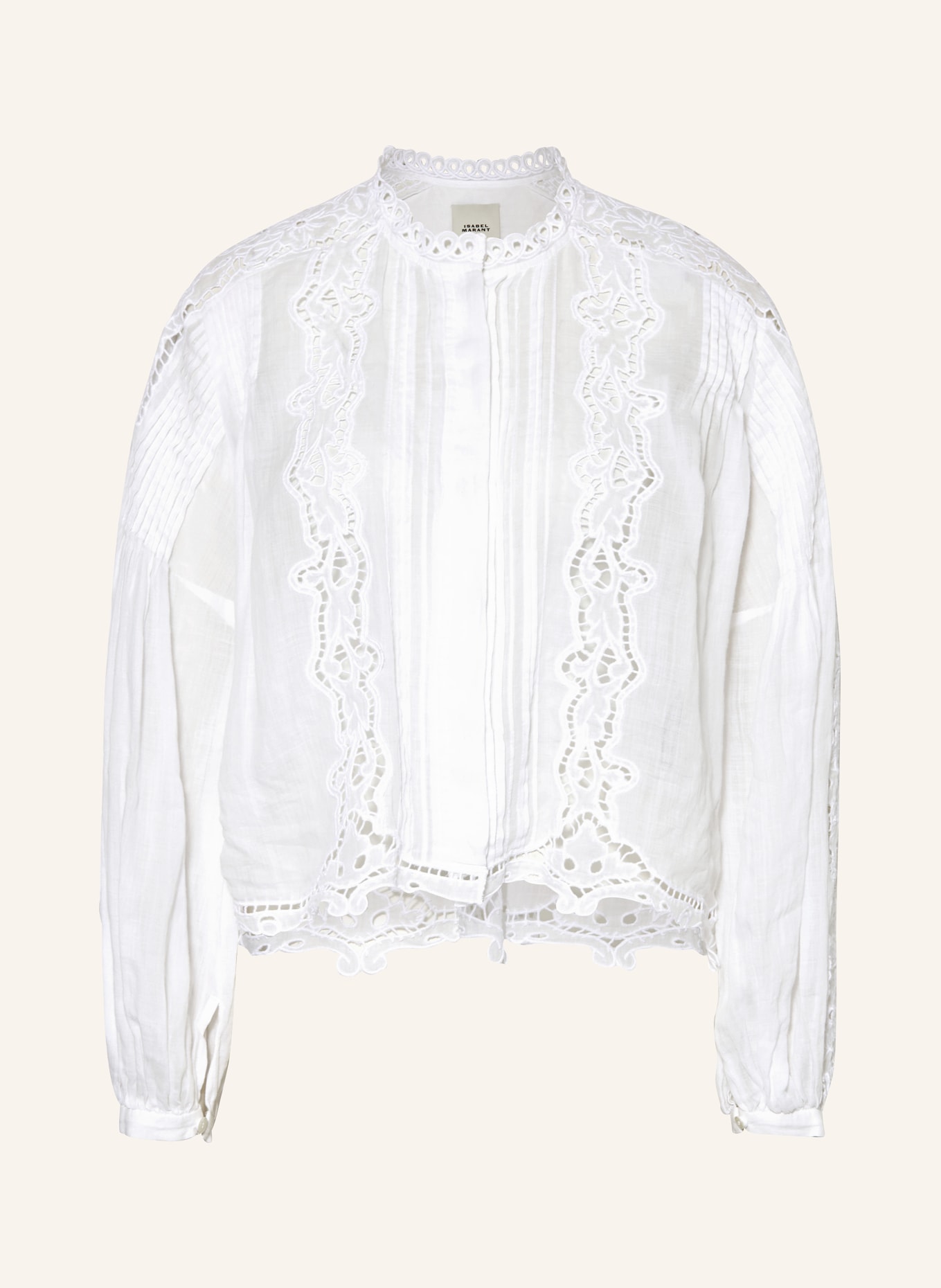 ISABEL MARANT Blouse KUBRA made of broderie anglaise, Color: WHITE (Image 1)