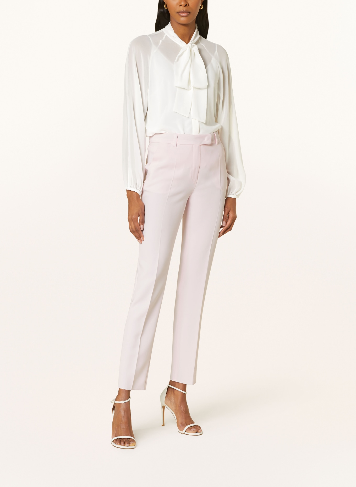 MaxMara STUDIO Bow-tie blouse FASCINO in silk, Color: WHITE (Image 2)