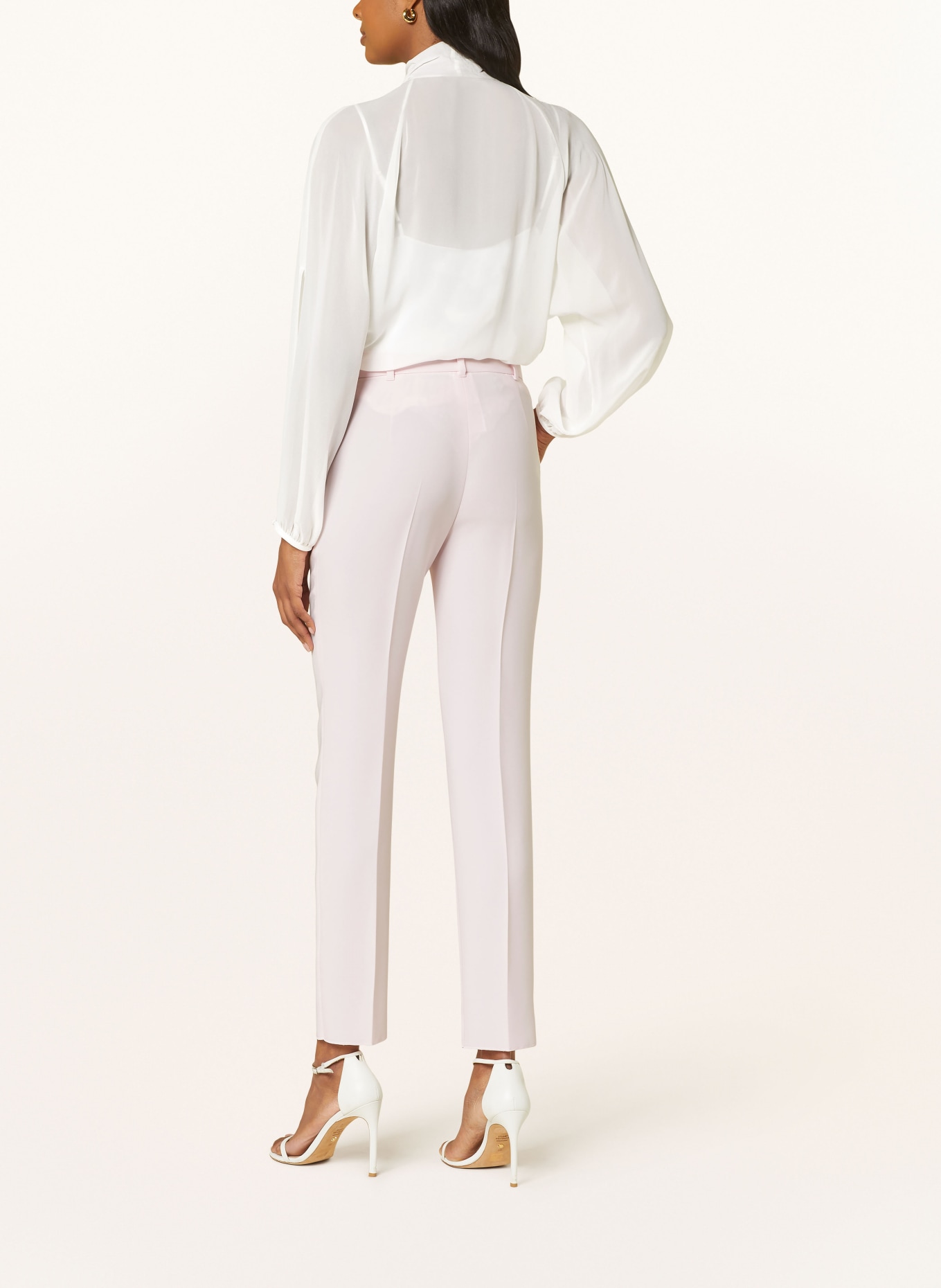 MaxMara STUDIO Bow-tie blouse FASCINO in silk, Color: WHITE (Image 3)