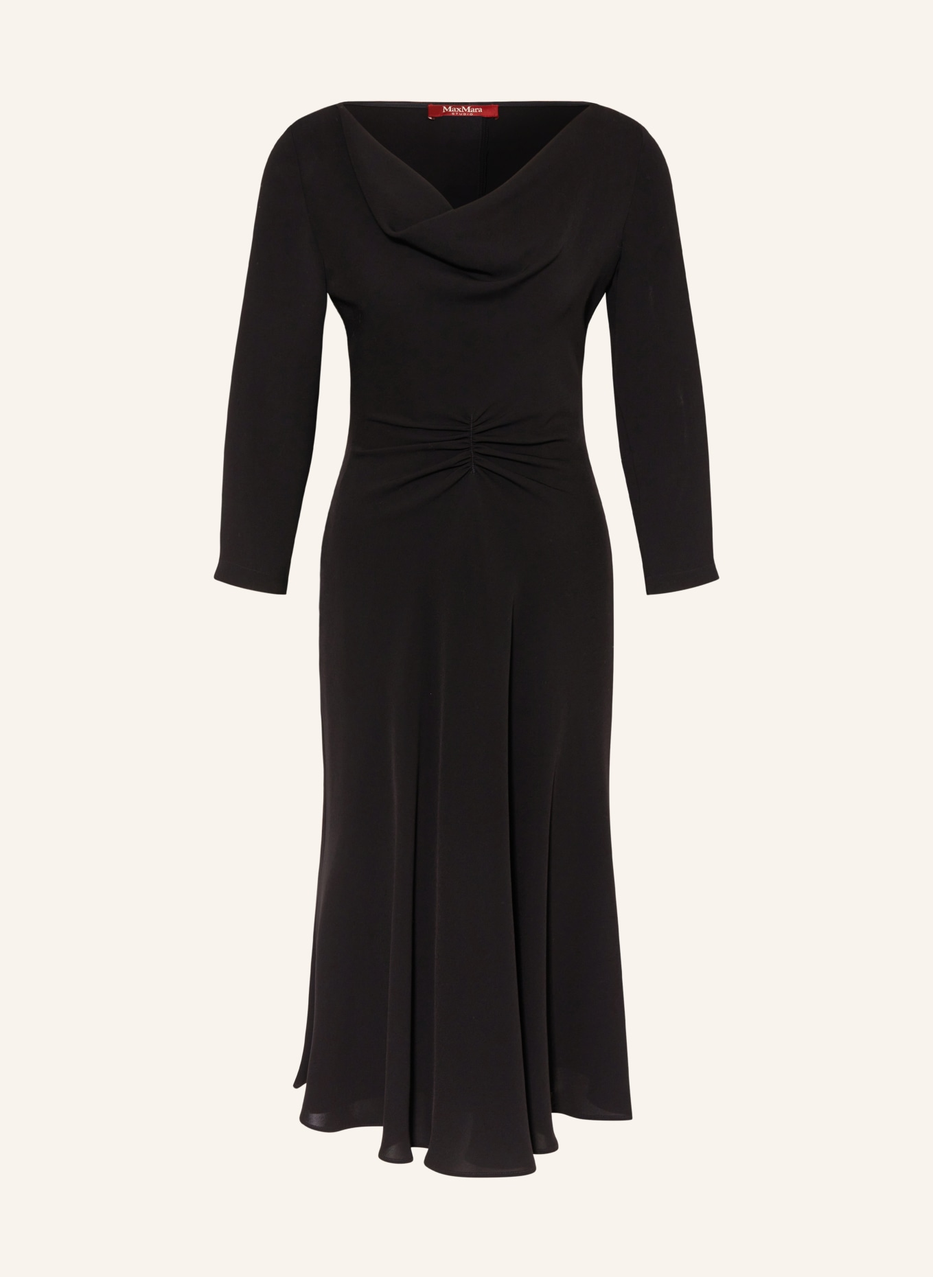 MaxMara STUDIO Dress AERE with 3/4 sleeves, Color: BLACK (Image 1)
