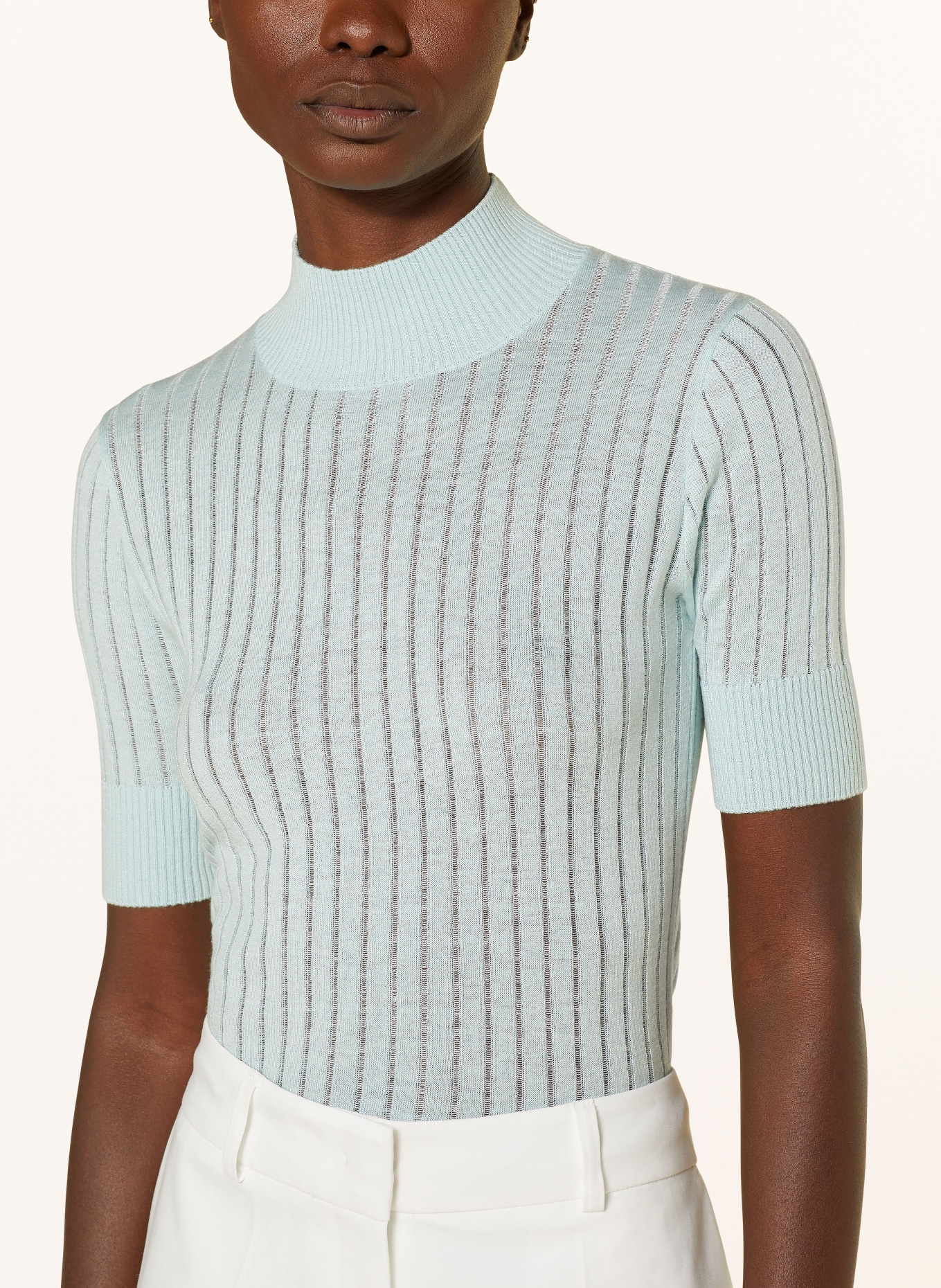 Max Mara STUDIO Knit shirt DILLY with silk, Color: MINT (Image 4)